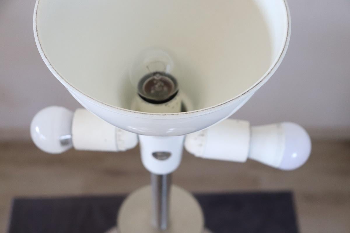 Acciaio Lampada da tavolo in acciaio di design italiano di Goffredo Reggiani, anni '70 in vendita