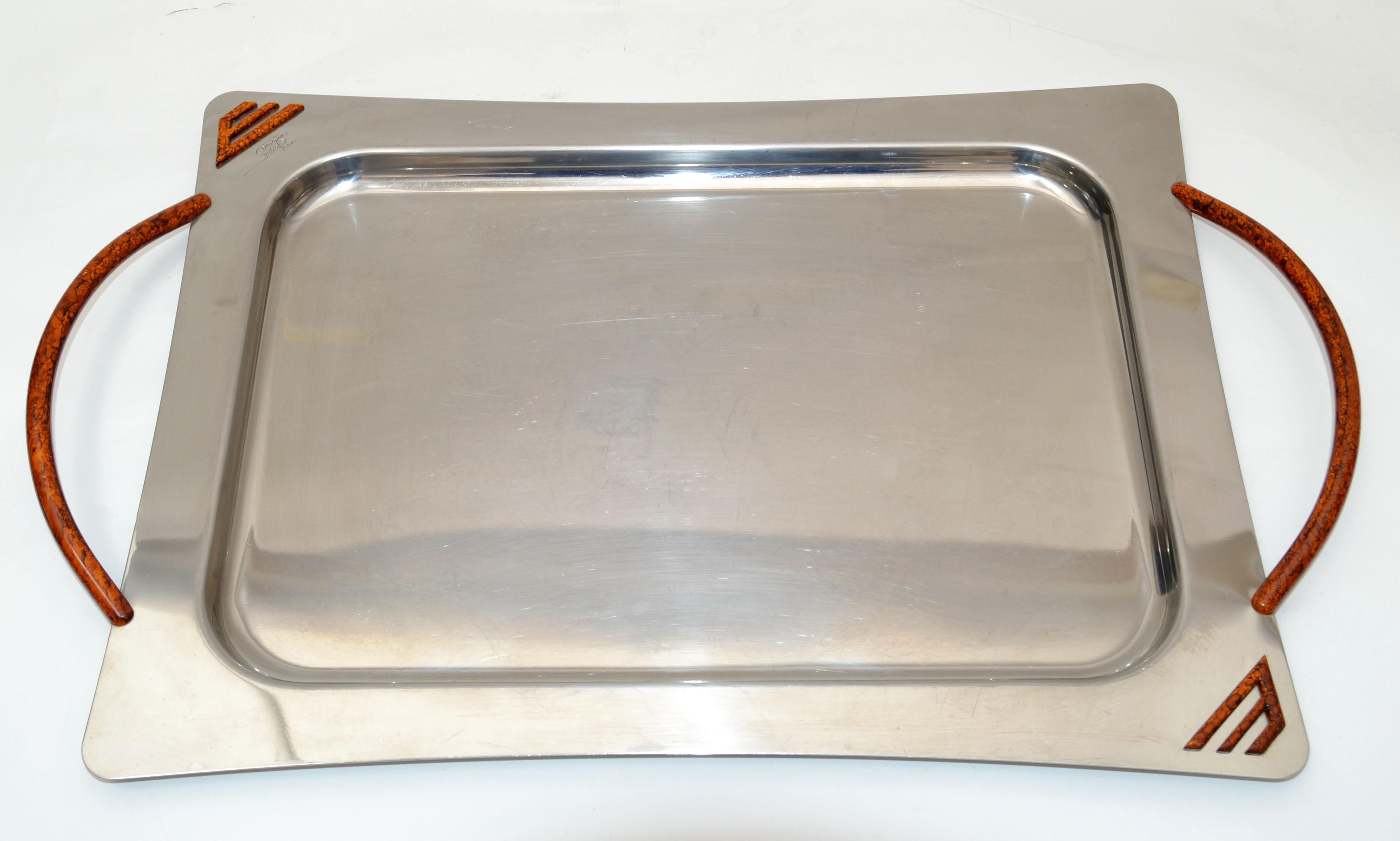 stainless steel serving trays