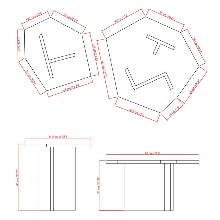 Cupioli Green Marble Coffee Tables Handmade in Italy modern style For Sale at 1stDibs