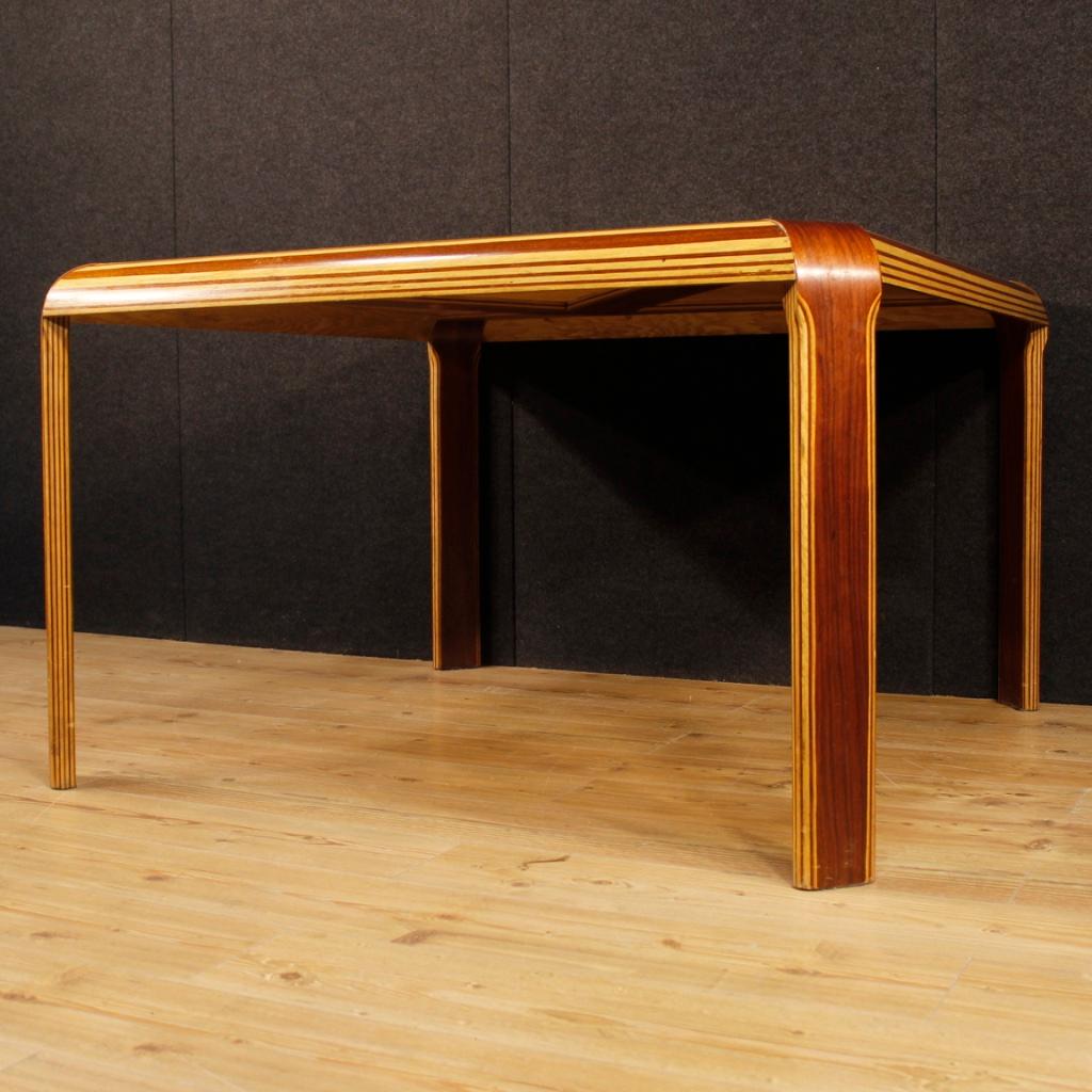 20th Century In Wood Italian Design Table, 1970 7