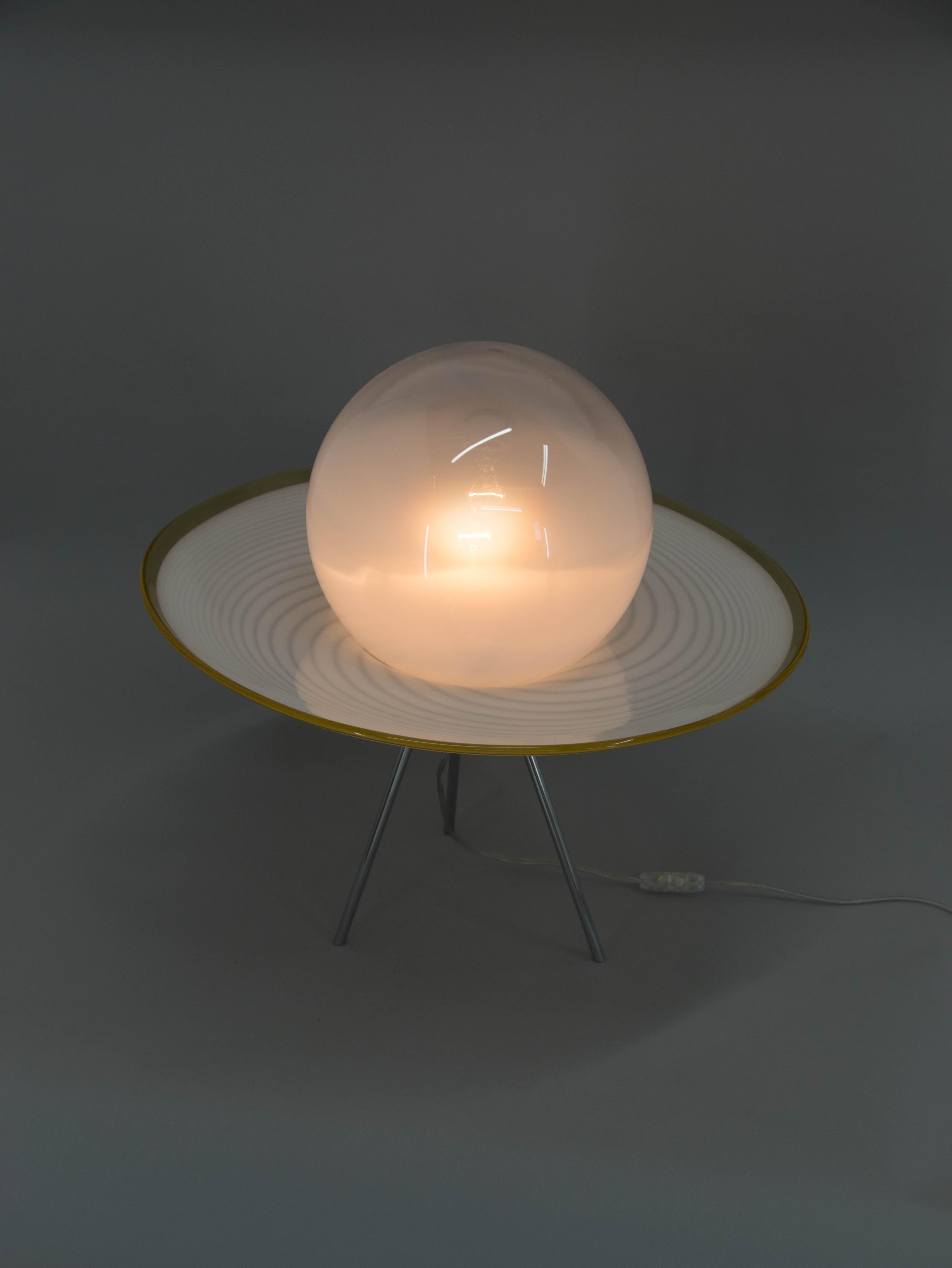 Italian Design Table or Floor Murano Lamp, 2000s In Excellent Condition For Sale In Praha, CZ