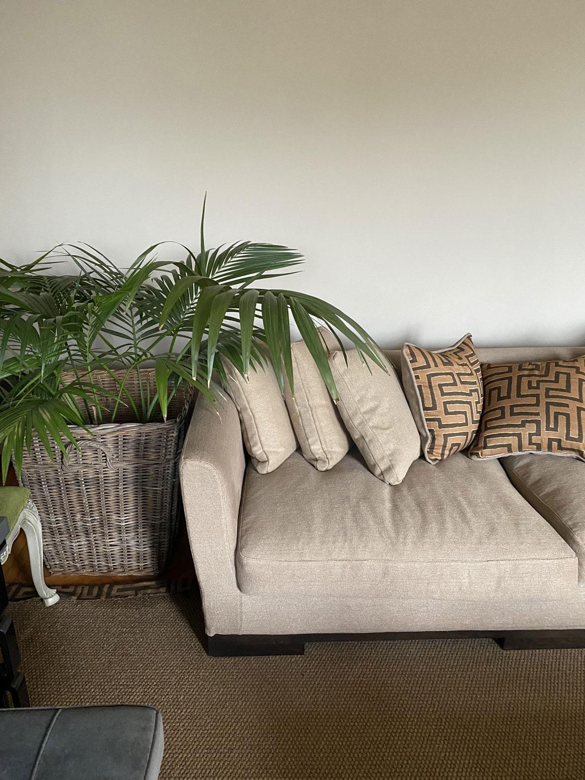 Italian Design Three Seats Upholstered Sofa Contemporary Production For Sale 8