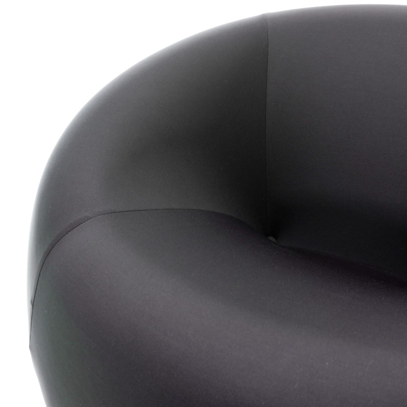 UP1 Lounge Chairs, designed  in 1969 by Gaetano Pesce for C&B Italia (now B&B Italia):

These lounge chairs are known for their distinctive, sculptural round form, and due to their structure being completely built up from polyurethane foam, they are