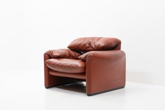 Design italiano Vico Magistretti, Sedia da salotto Maralunga, anni '80