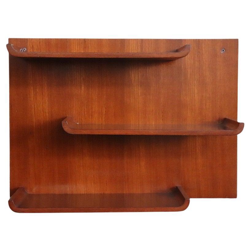 Italian Design Wooden Wall Shelves, 1960s