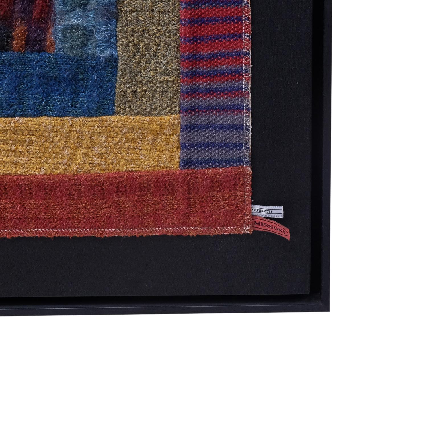 Post-Modern Italian Design Classic Woolen Vintage Tapestry by Missoni, 1980s