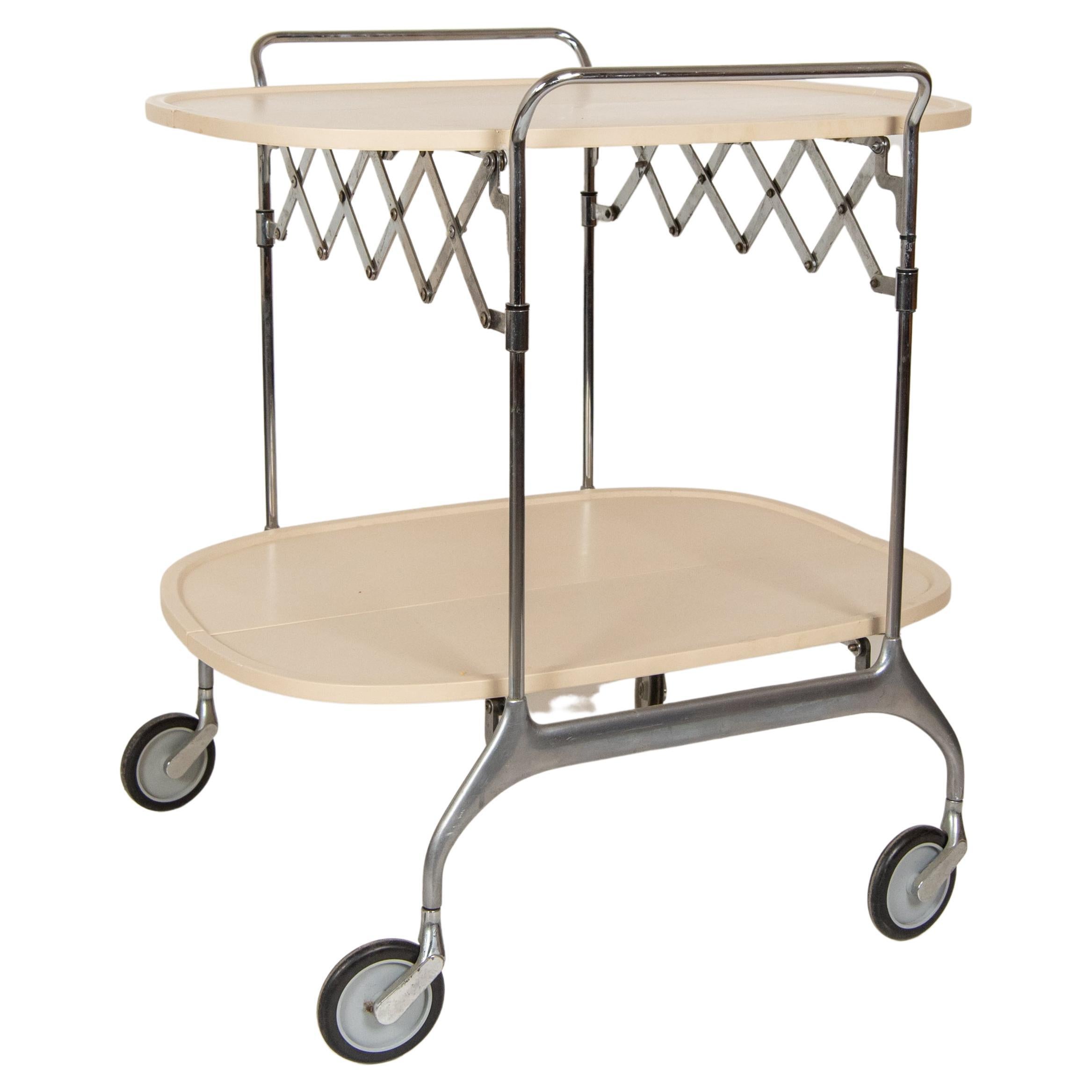 Italian vintage bar cart, Antonio Citterio Designer for Kartell  For Sale