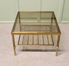 Italian Designed Mid 19th Century Brass Coffee Table