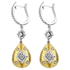 Boucles d'oreilles étrusques en or 18 carats de designer italien