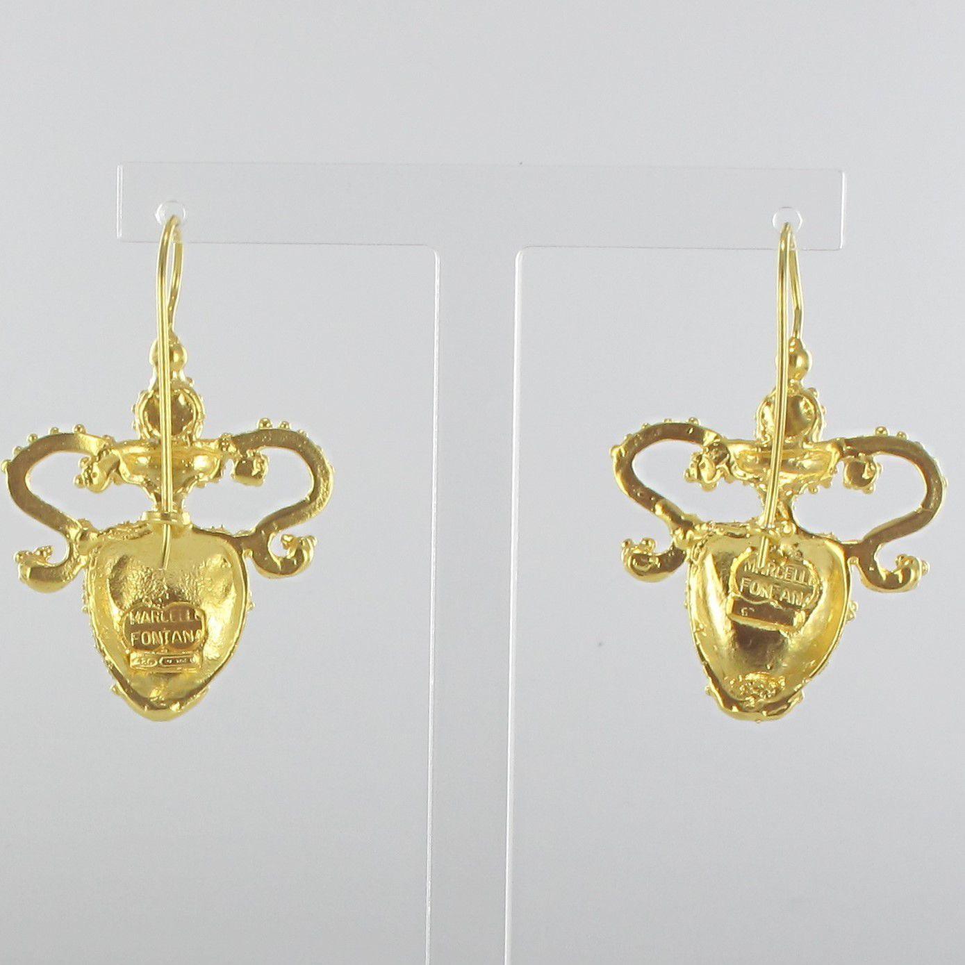 Italian Designer Amphora Vermeil Earrings 2