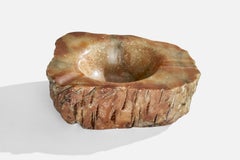 Italian Designer, Ashtray, Alabaster, Italy, 1960s