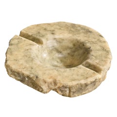 Italian Designer, Ashtray, Alabaster, Italy, 1970s