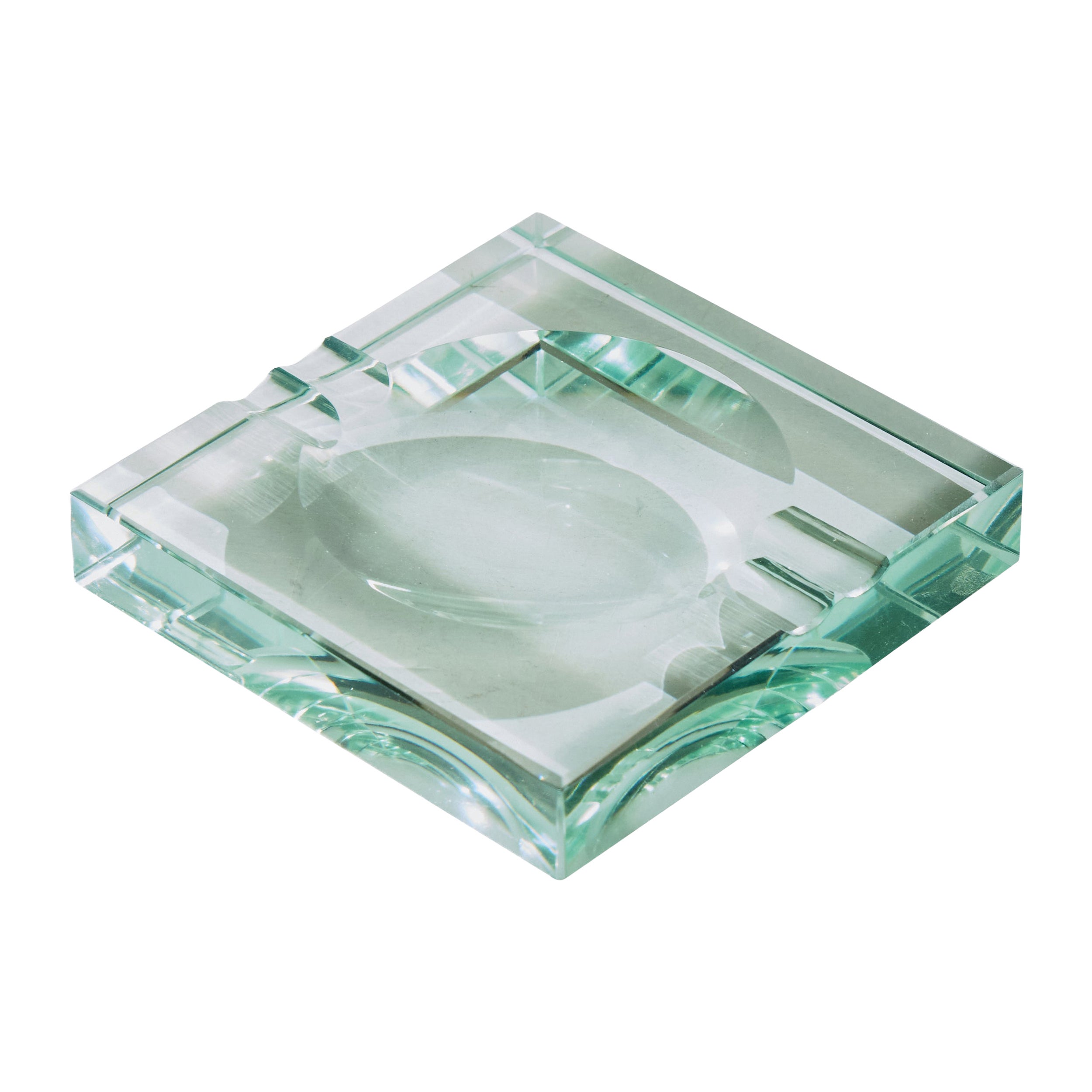 Italian Designer, Ashtray, Glass, Italy, 1930s