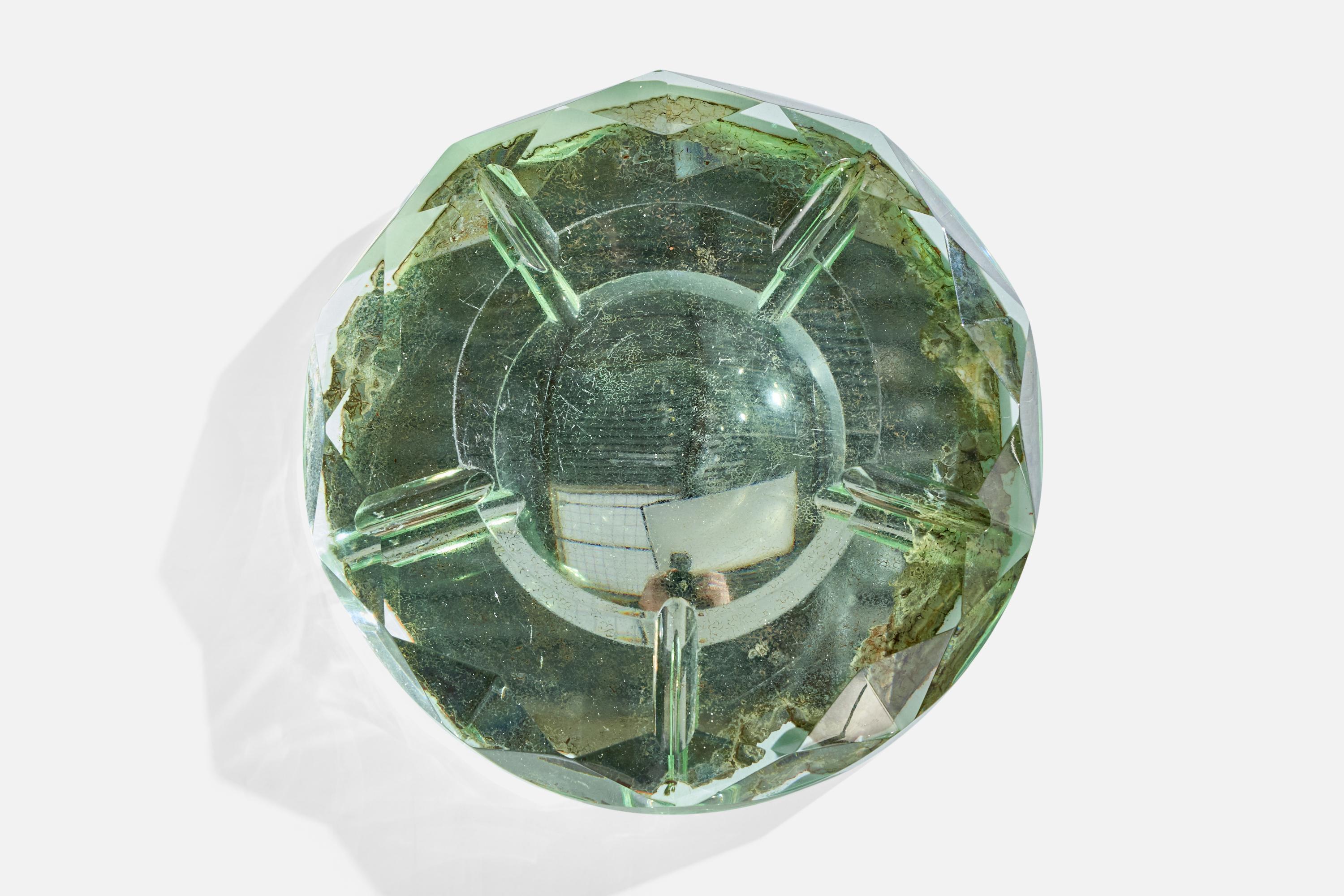 Designer italien, cendrier, verre, Italie, années 1950 Bon état - En vente à High Point, NC