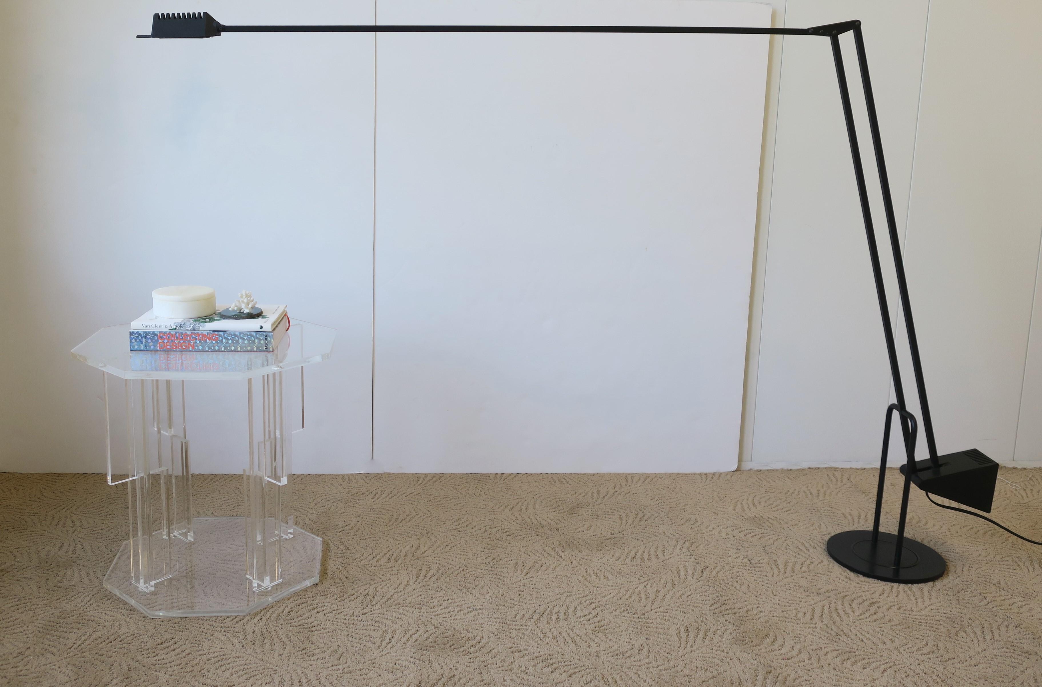 black minimalist floor lamp