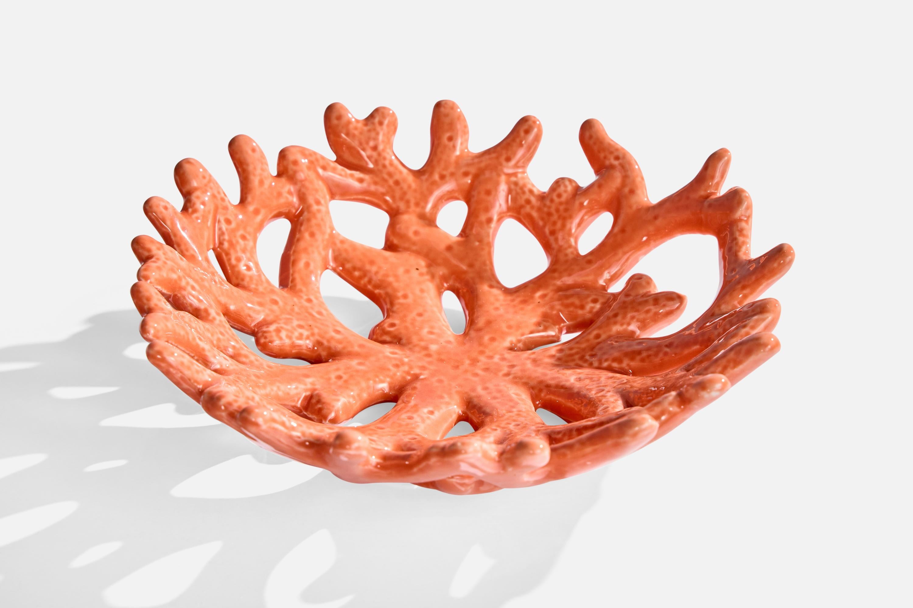 Italiano Ciotola di design italiano, ceramica, Italia, anni '80 in vendita
