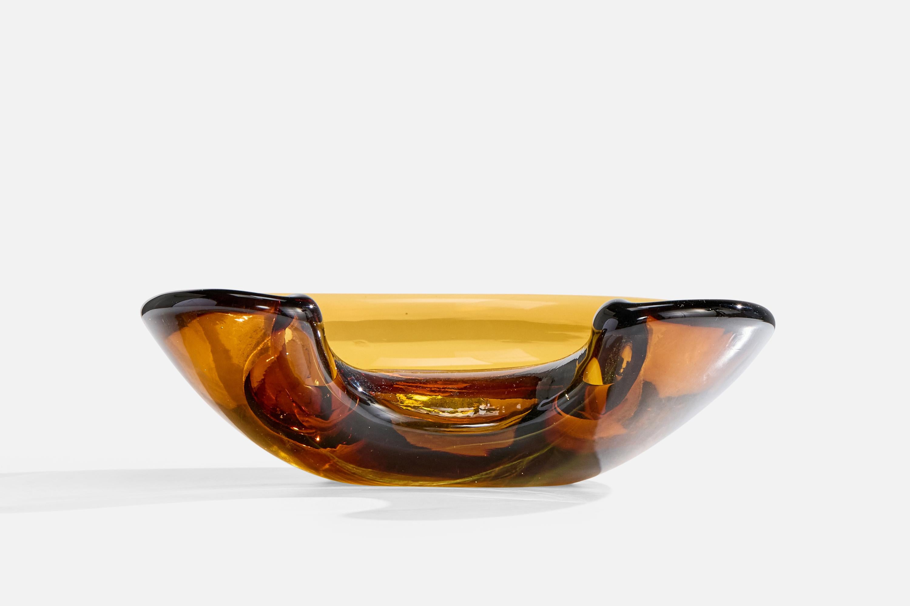 Bol, verre, Italie, années 1970 Bon état - En vente à High Point, NC