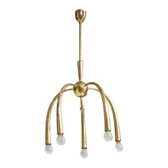 Designer italiano, Lampadario, Ottone, Italia, anni '40