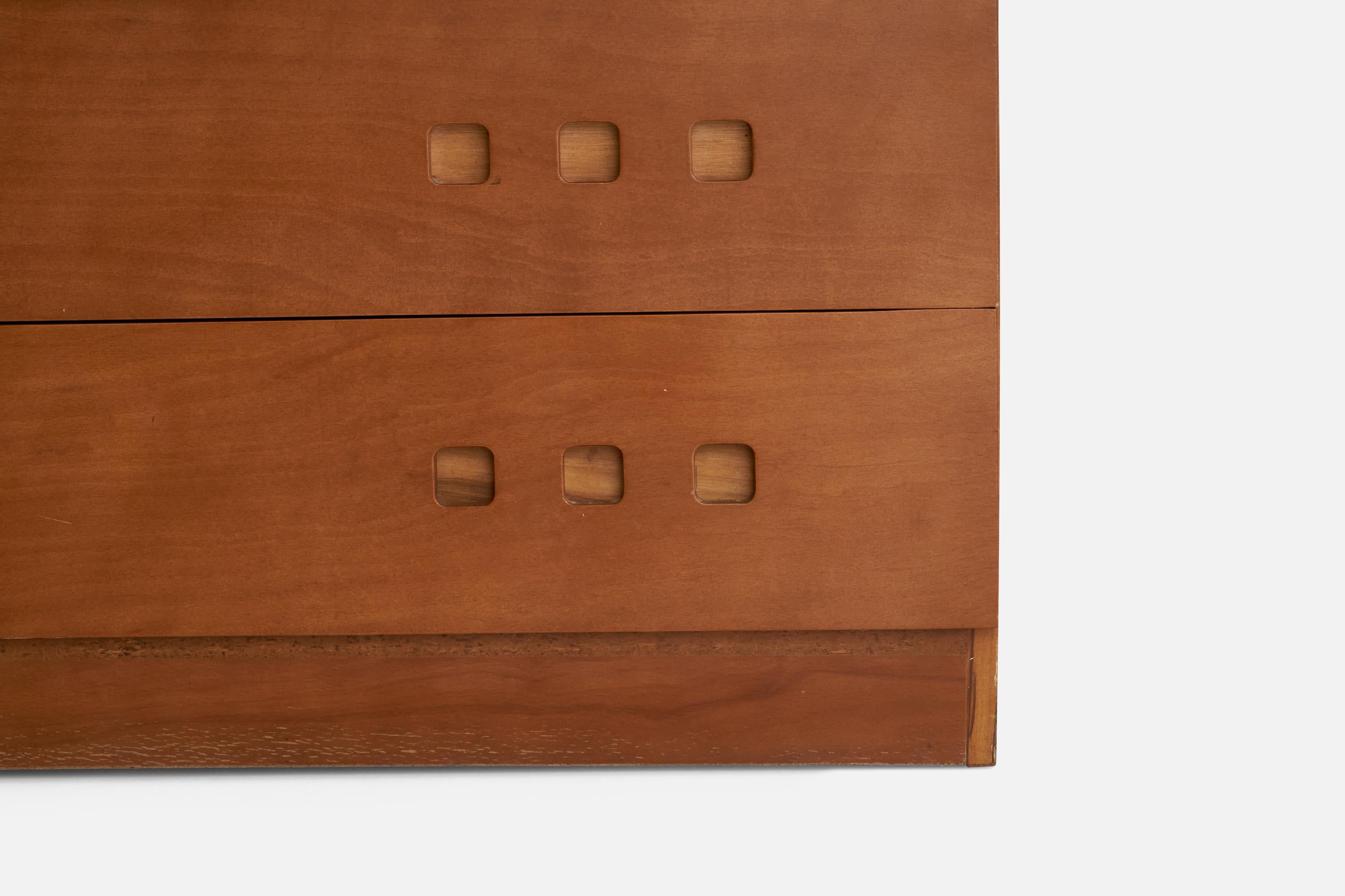 Italian Designer, Chest of Drawers, Wood, Italy, 1950s For Sale 1