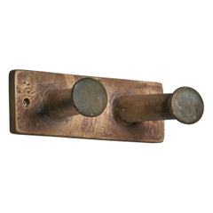 Italian Designer, Coat Hanger, Brass, Italy, 1940s