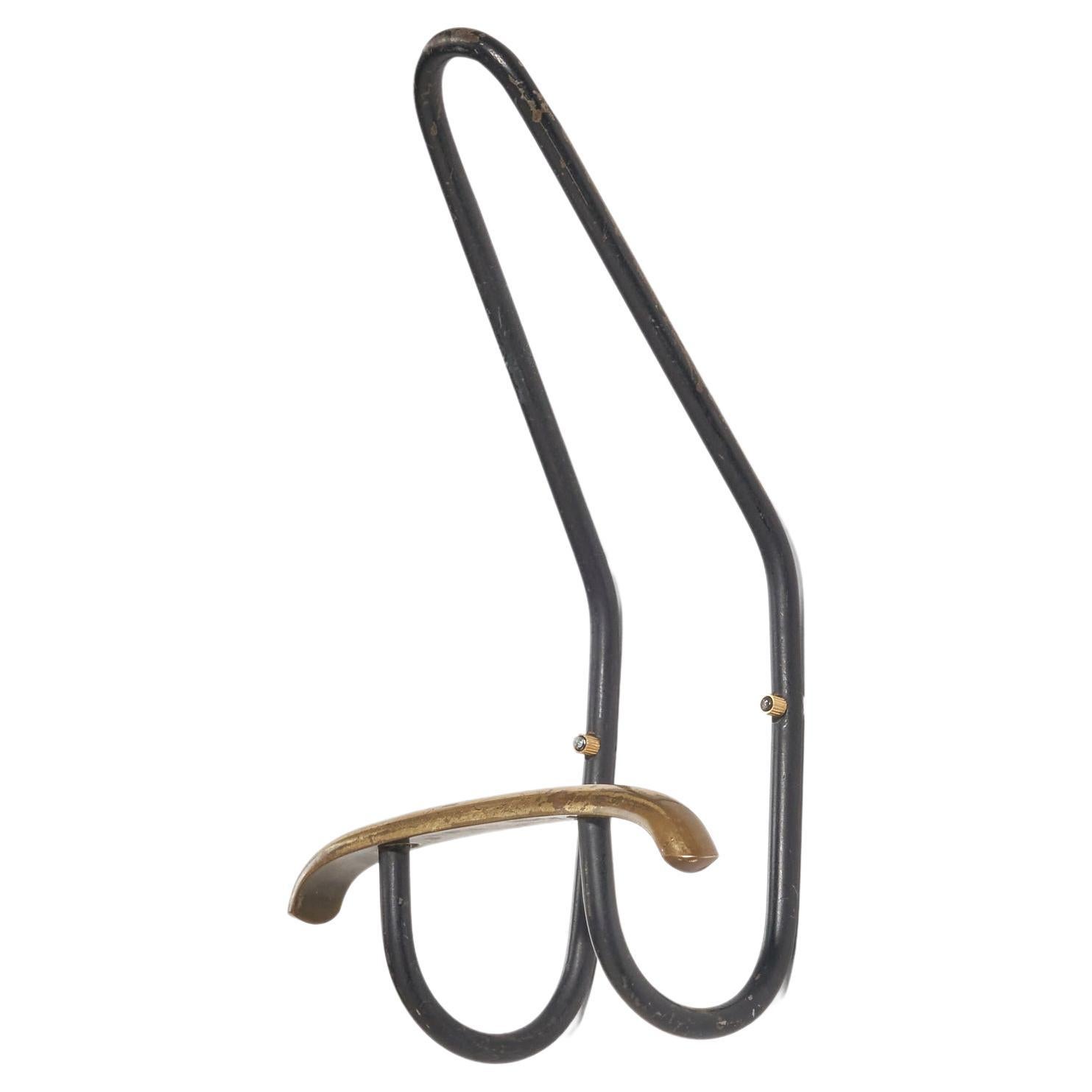 Italian Designer, Coat Hanger, Brass, Italy, 1940s