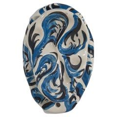 Italian Designer, Coat Hanger, Hand-Painted Ceramic, Italy, 1950s