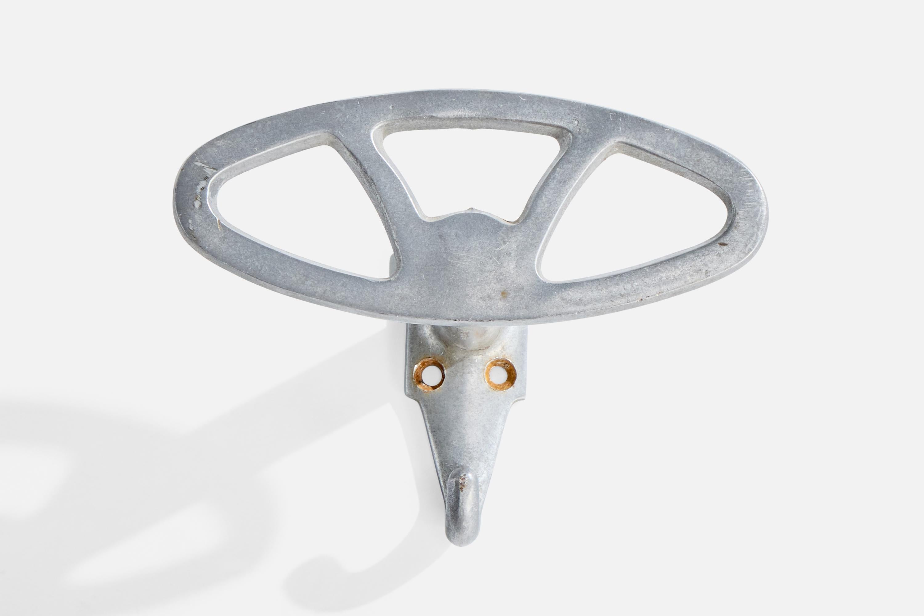 Mid-20th Century Italian Designer, Coat Hangers, Aluminum, Italy, 1930s For Sale