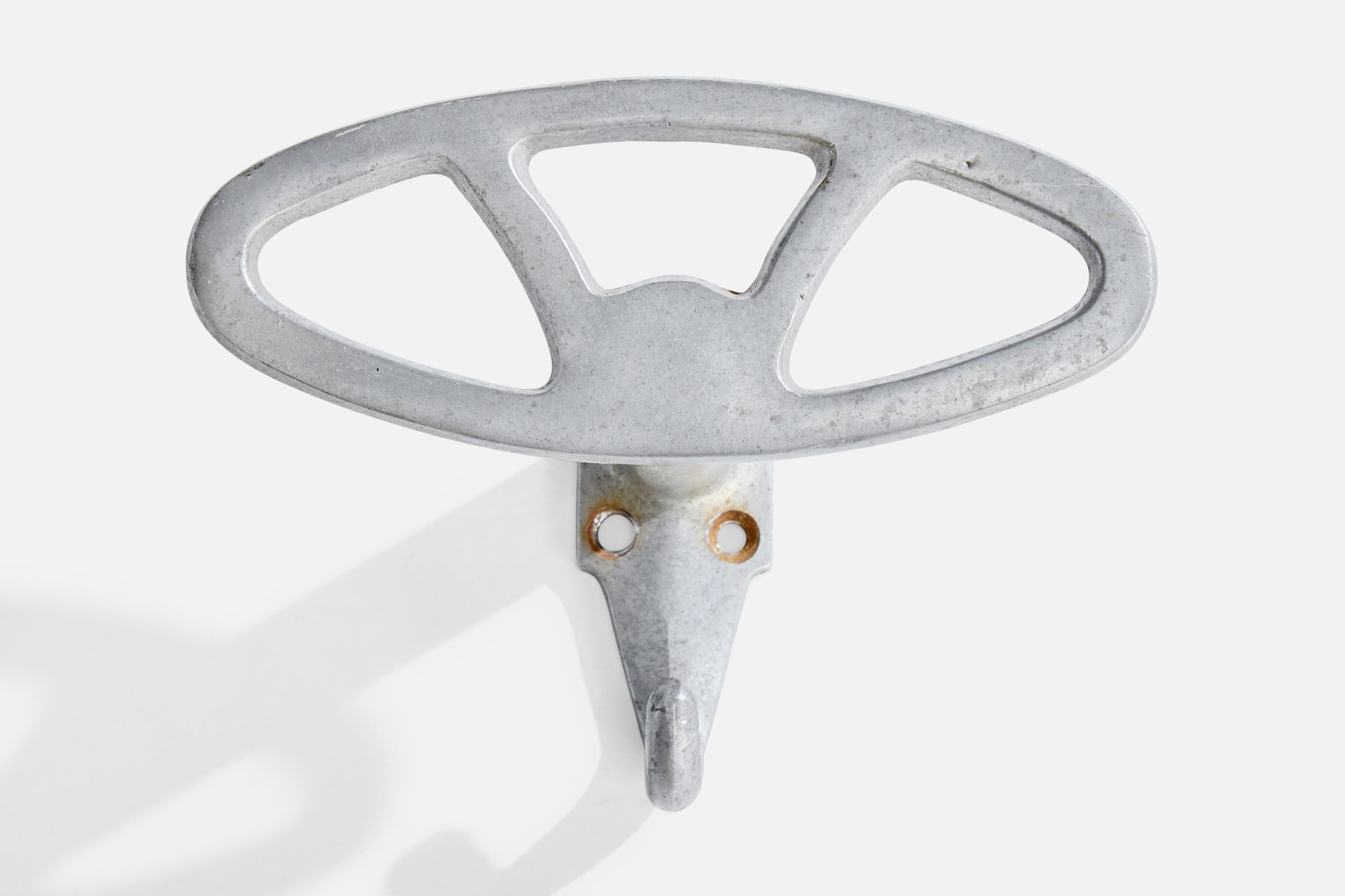 Mid-20th Century Italian Designer, Coat Hangers, Aluminum, Italy, 1930s For Sale