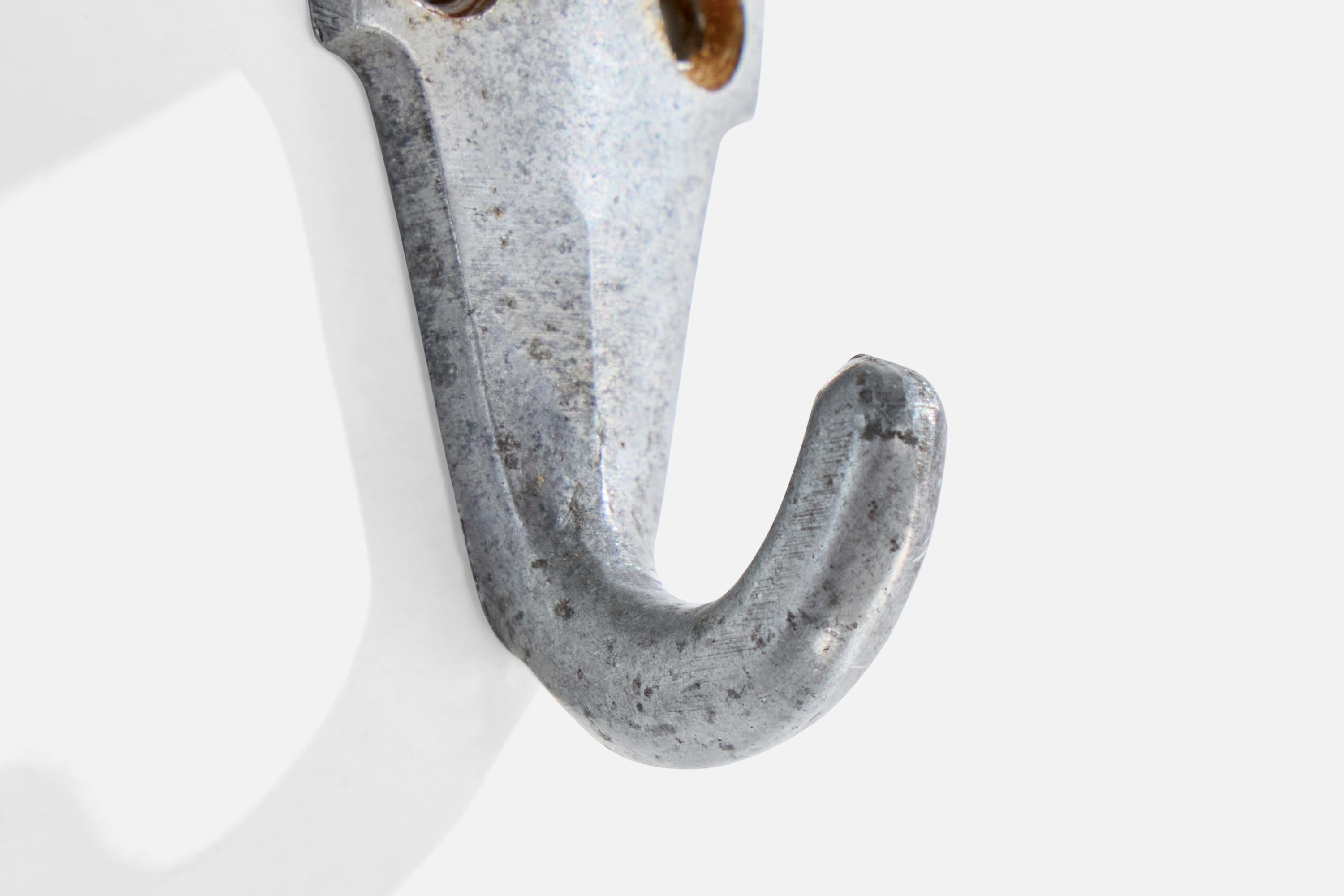 Italian Designer, Coat Hangers, Aluminum, Italy, 1930s For Sale 3