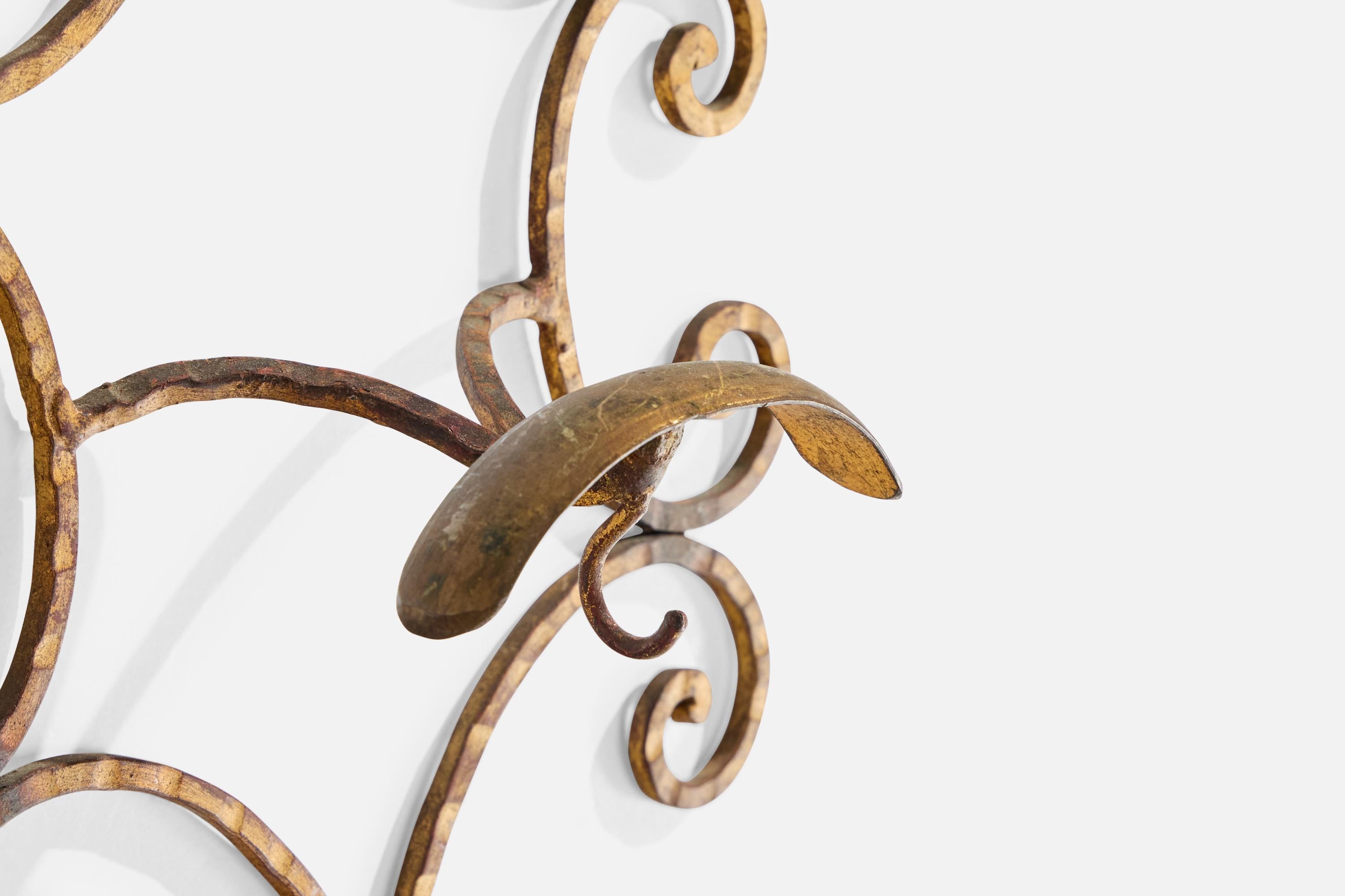 Italian Designer, Coat Hangers, Brass, Italy, 1930s For Sale 6