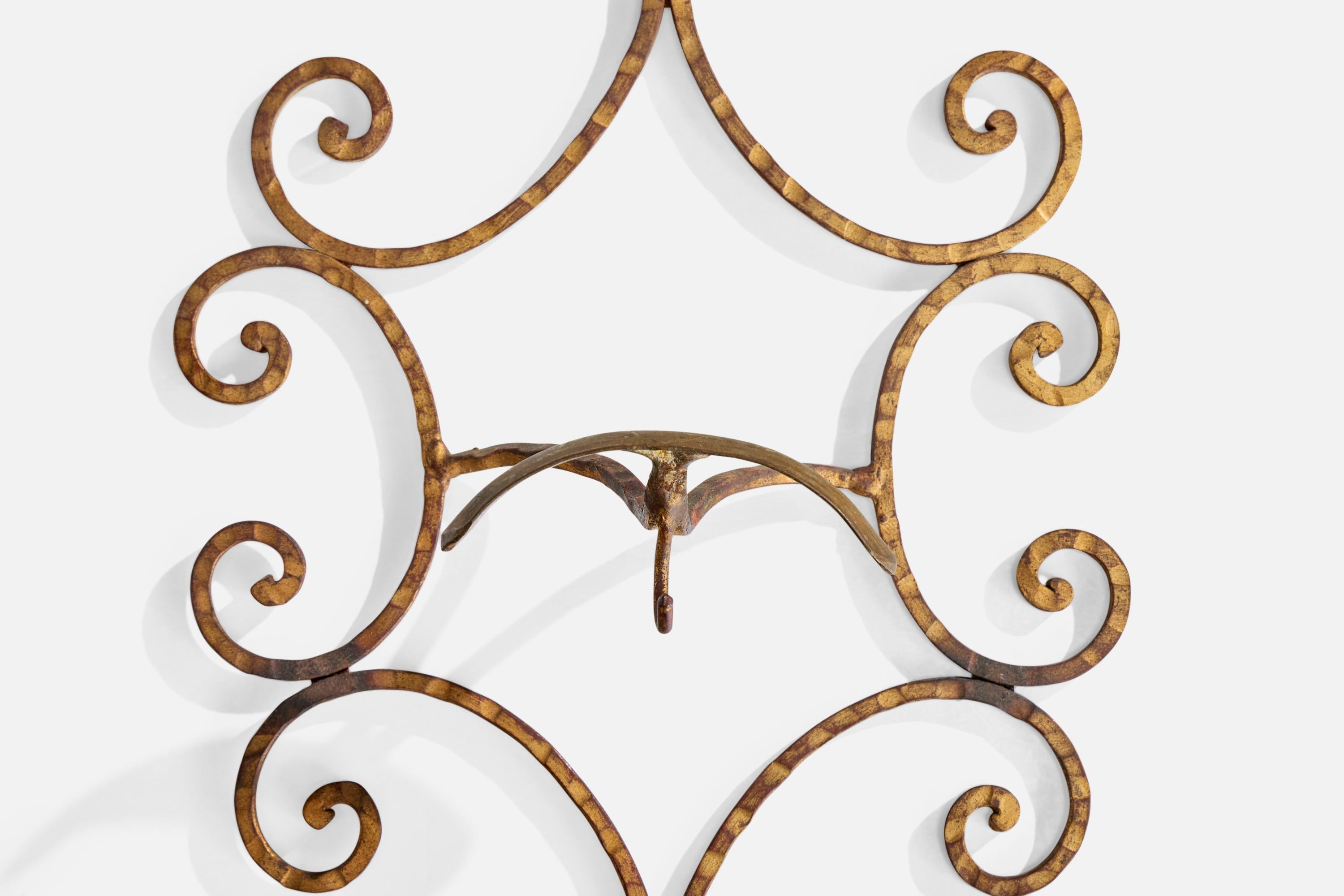 Italian Designer, Coat Hangers, Brass, Italy, 1930s For Sale 3