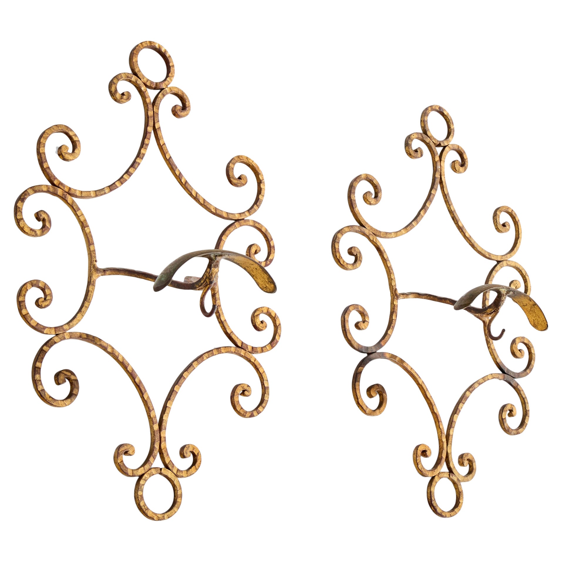 Italian Designer, Coat Hangers, Brass, Italy, 1930s For Sale