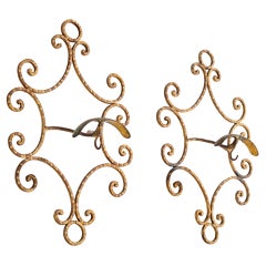 Italian Designer, Coat Hangers, Brass, Italy, 1930s
