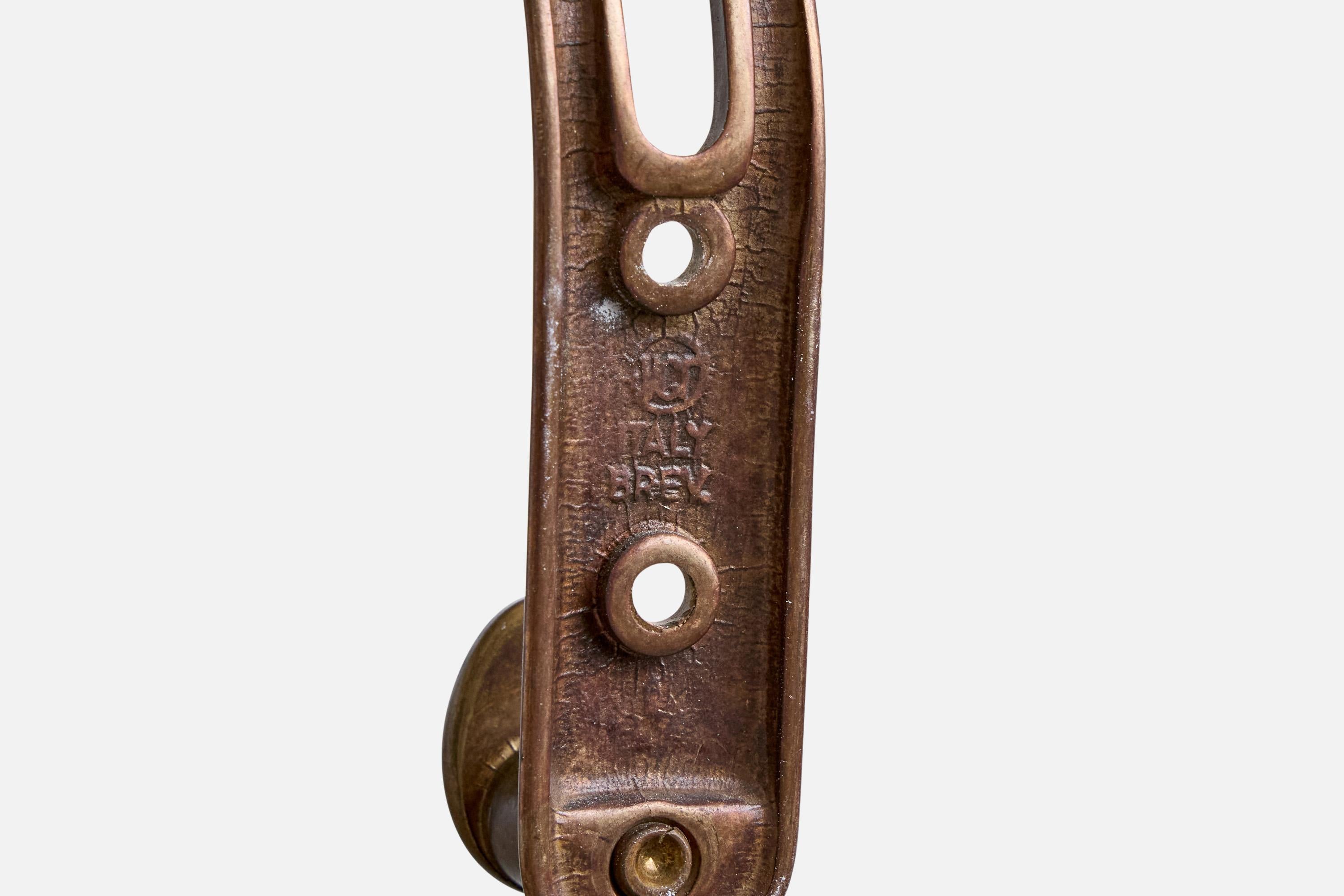 Diseñador italiano, perchas, latón, Italia, años 1950 en venta 3