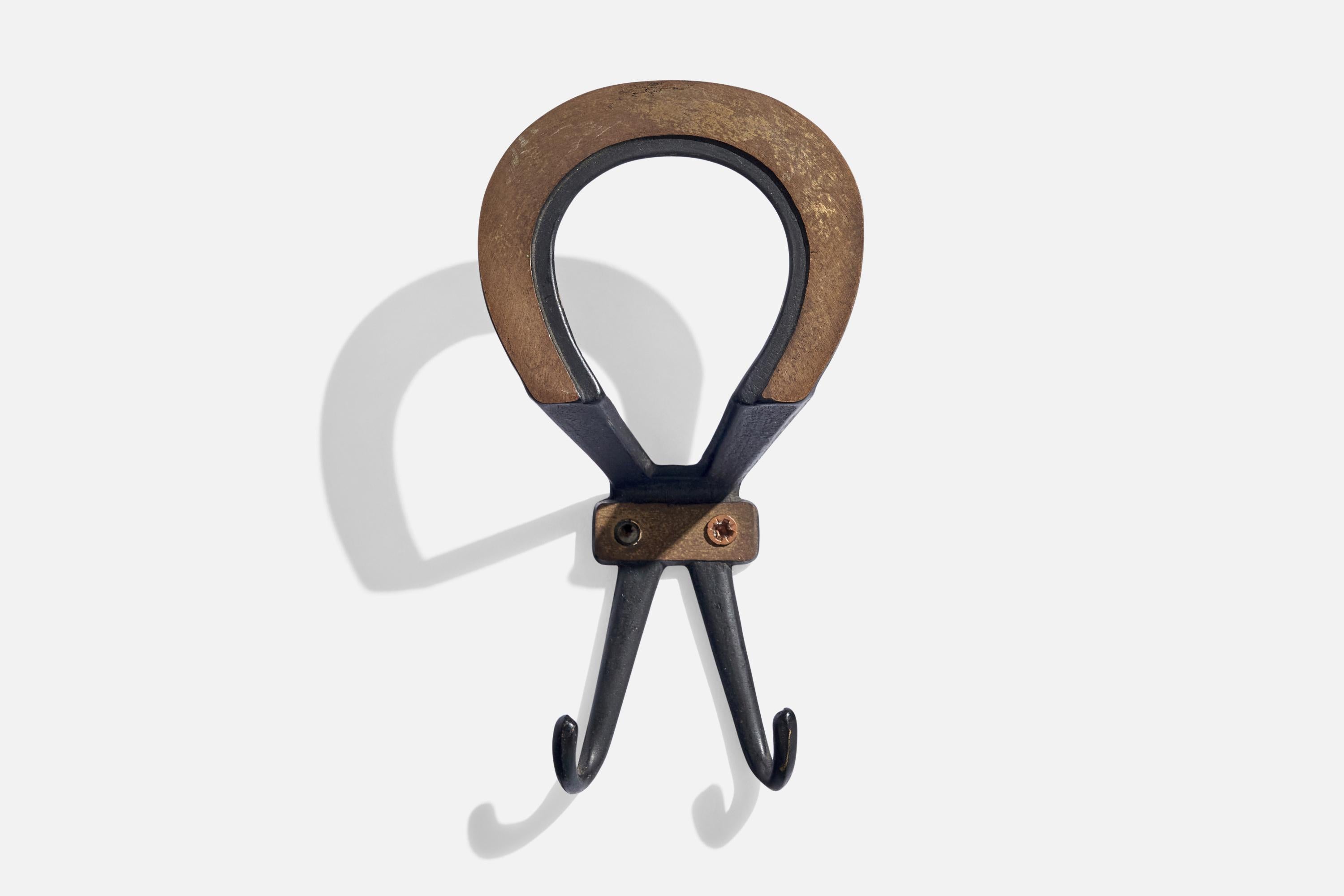 Italian Designer, Coat Hangers, Brass, Metal, Italy, 1930s For Sale 1