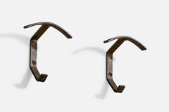Italian Designer, Coat Hangers, Iron, Italy, 1940s