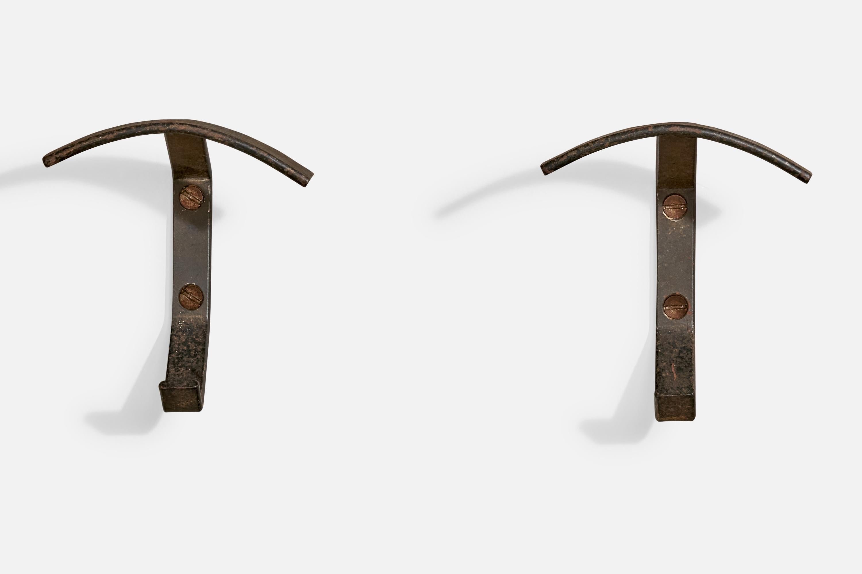 Porte-manteaux italien, fer, Italie, années 1940 Bon état - En vente à High Point, NC