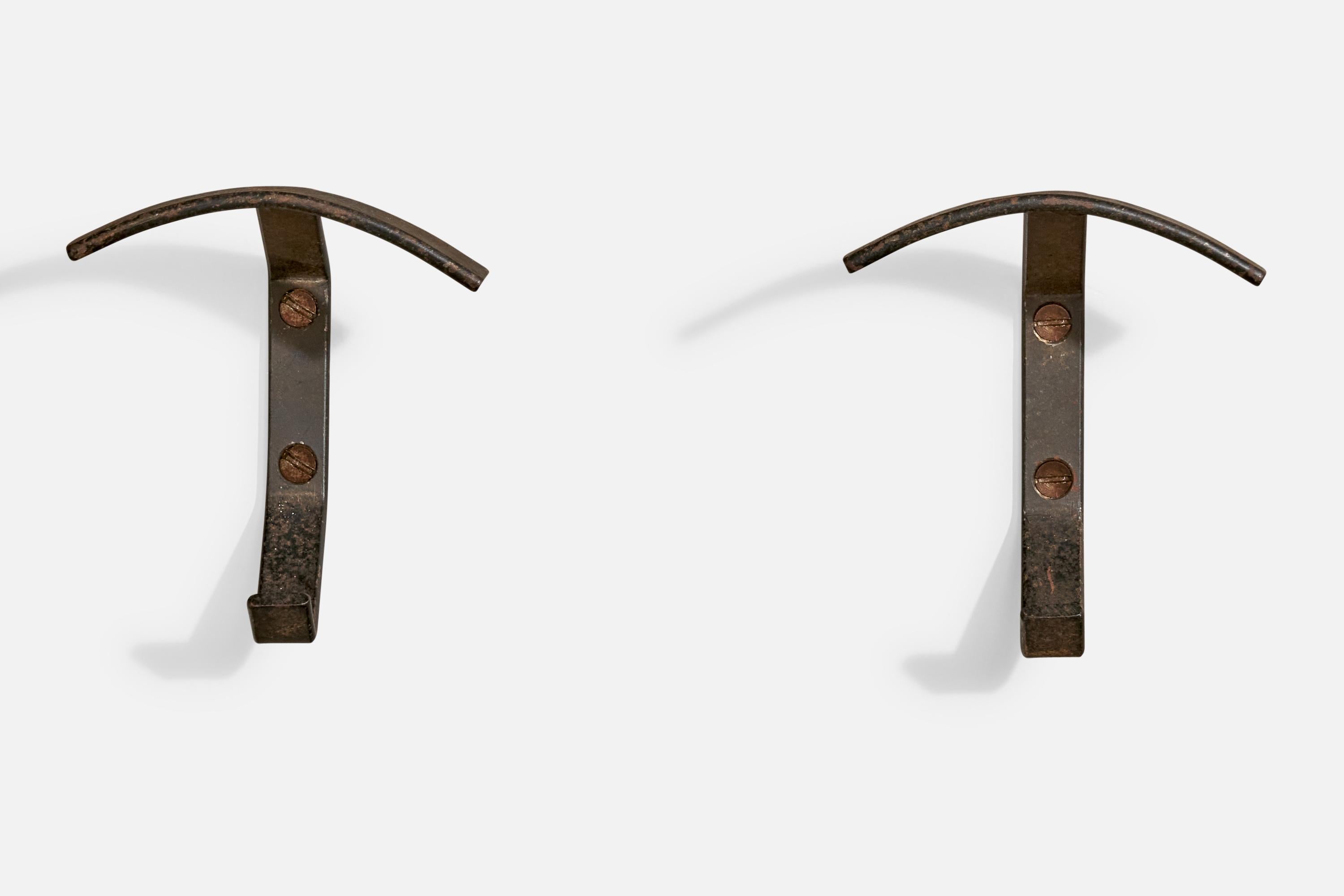 Porte-manteaux italien, fer, Italie, années 1940 Bon état - En vente à High Point, NC