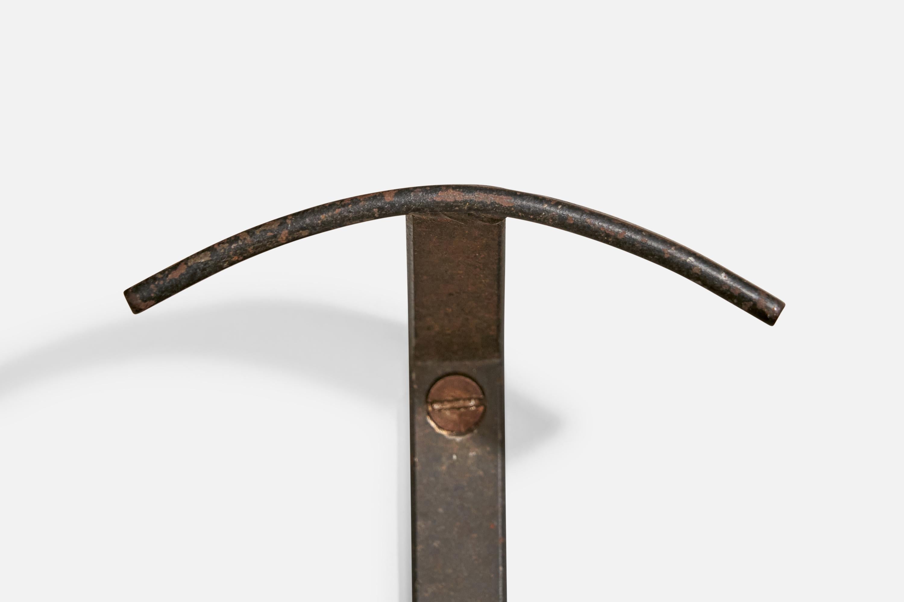 Porte-manteaux italien, fer, Italie, années 1940 en vente 2