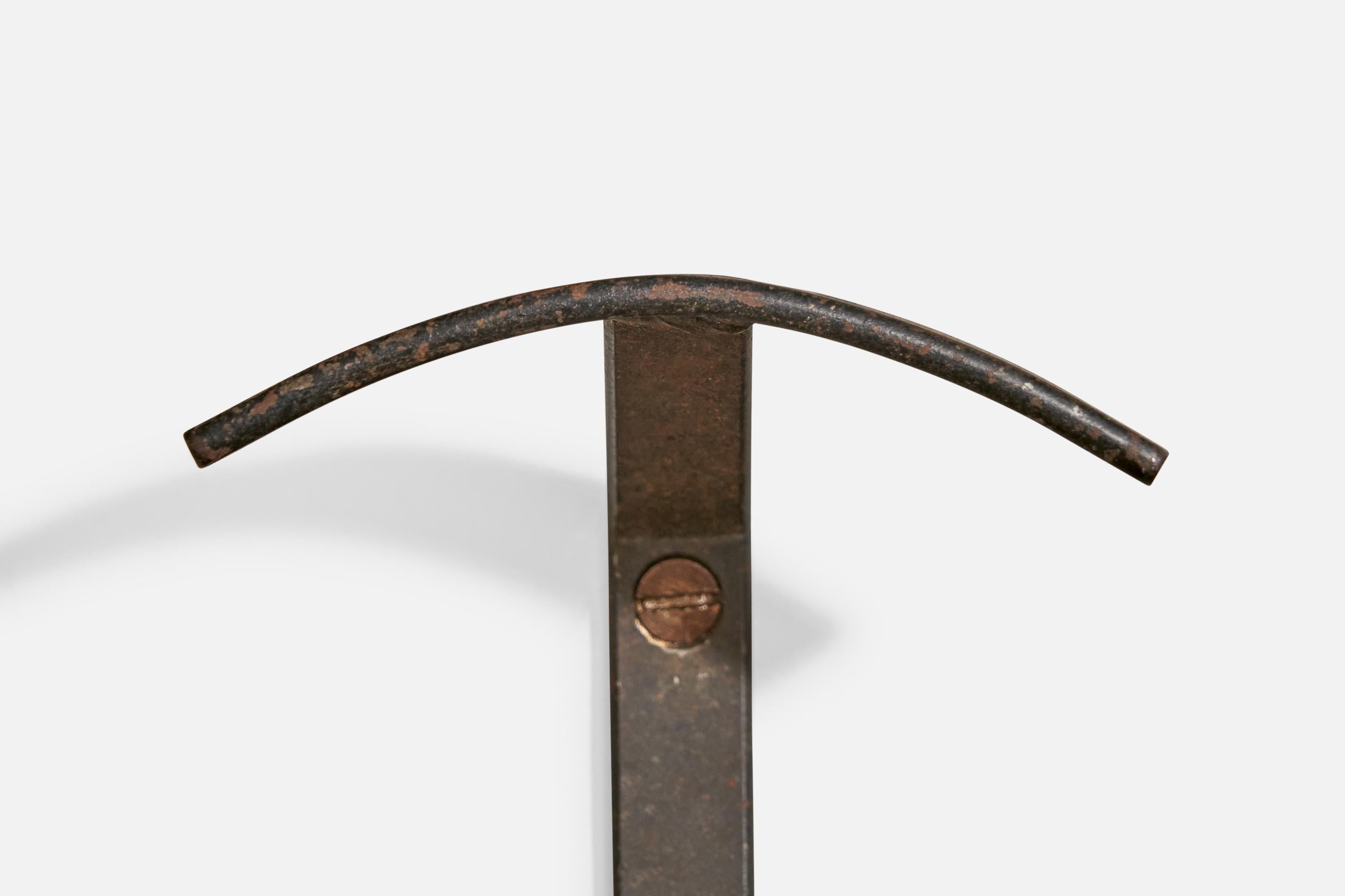 Italian Designer, Coat Hangers, Iron, Italy, 1940s For Sale 3