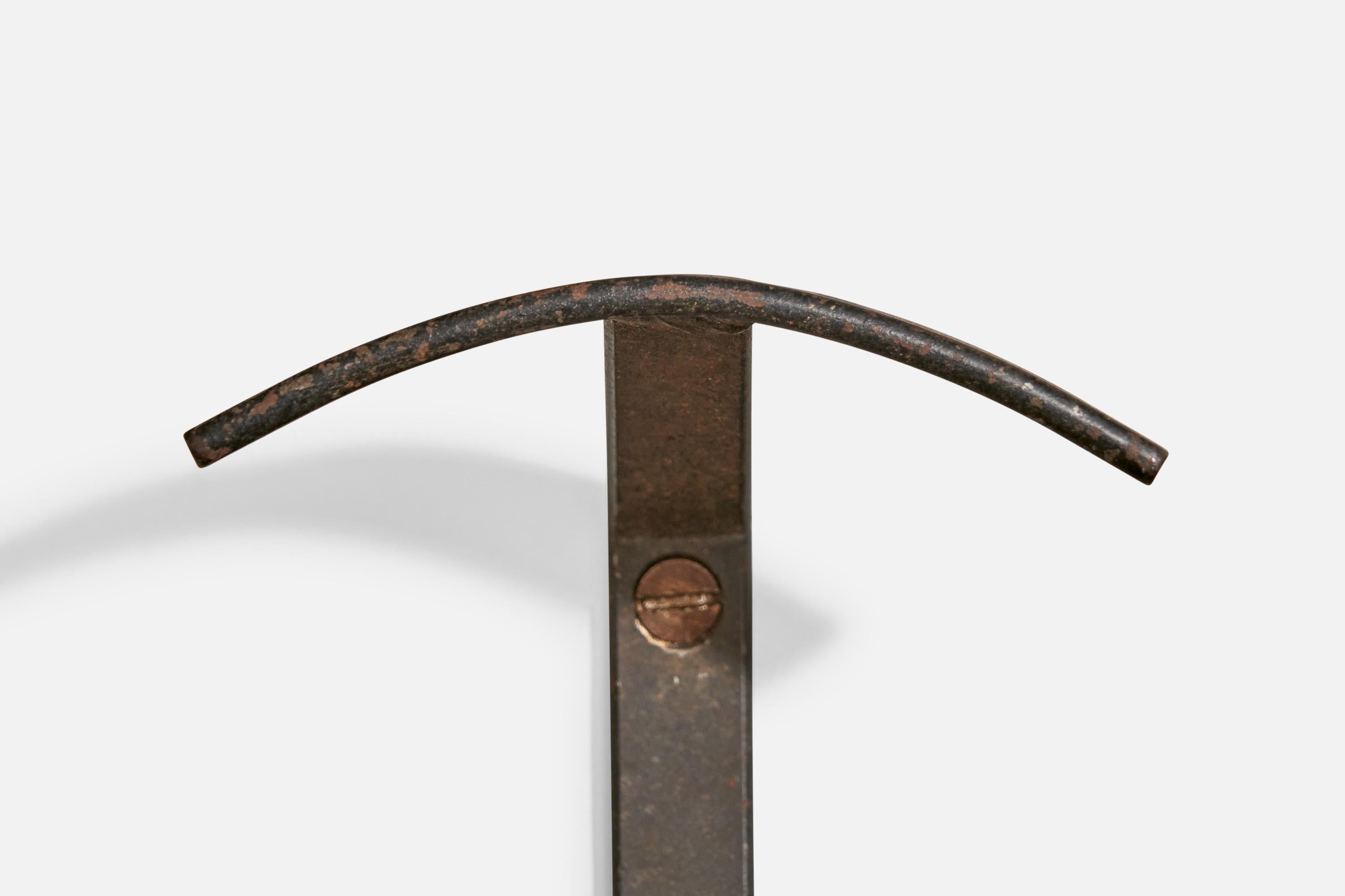 Porte-manteaux italien, fer, Italie, années 1940 en vente 2