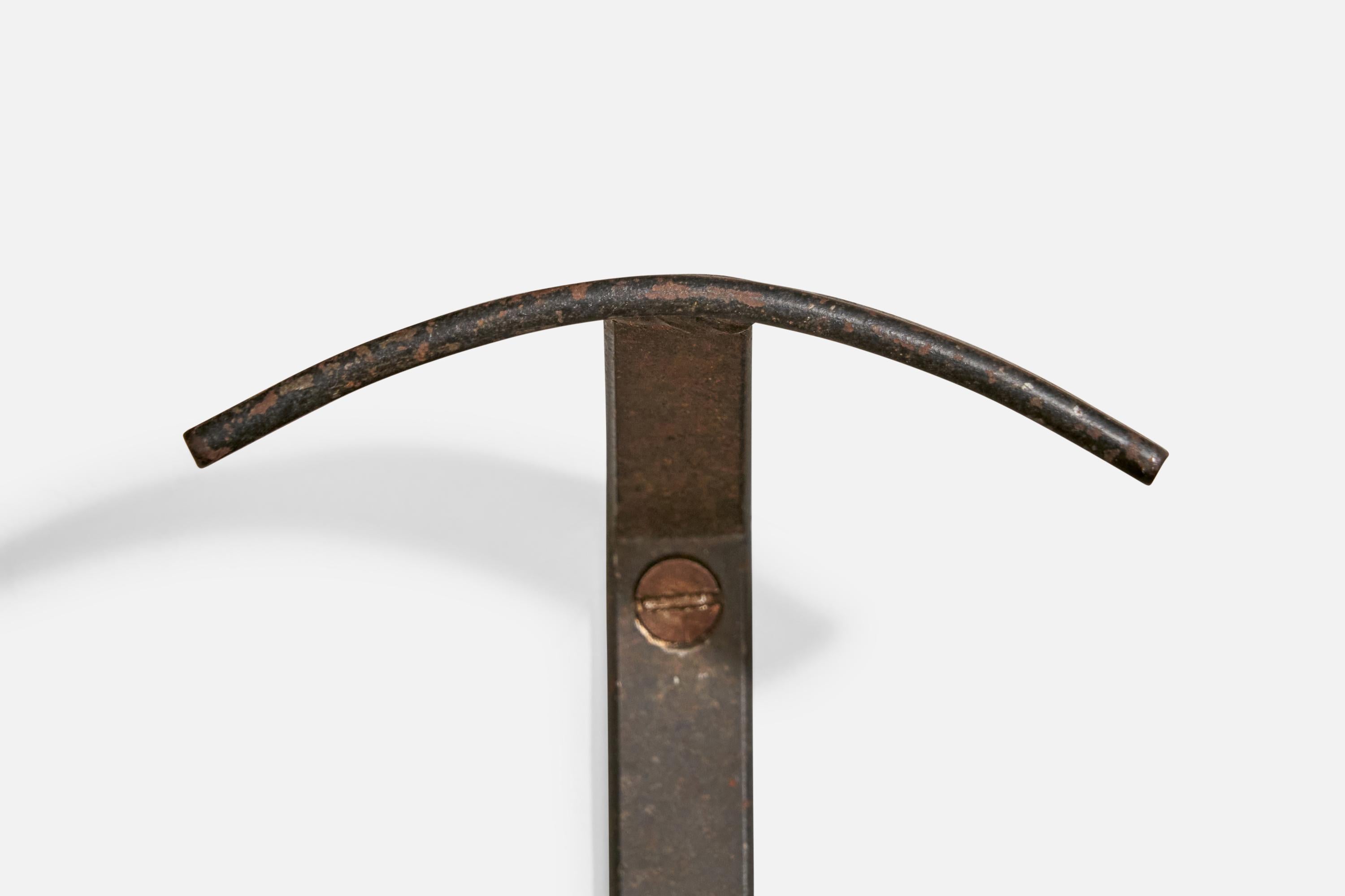Italian Designer, Coat Hangers, Iron, Italy, 1940s For Sale 3