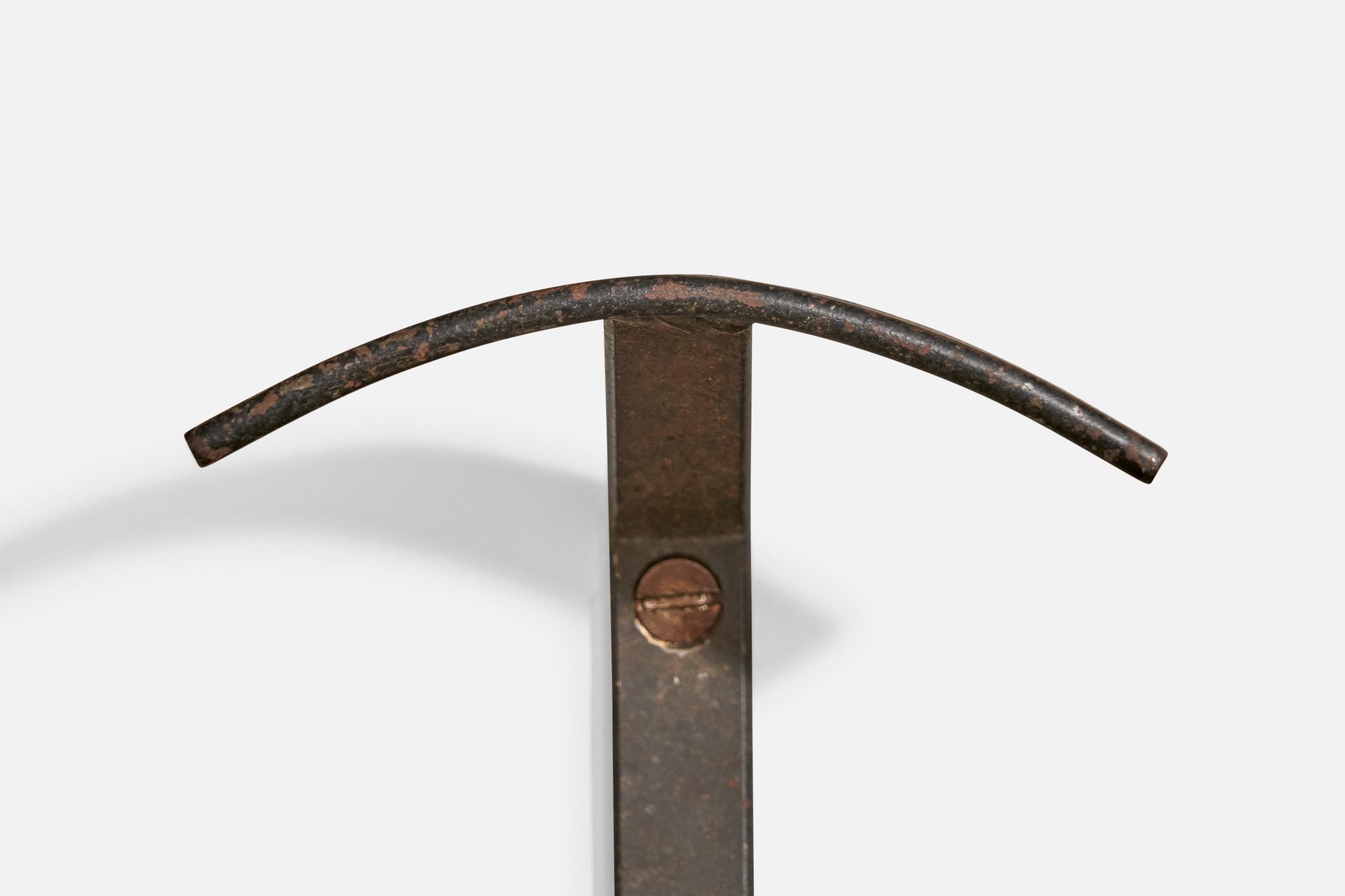 Italian Designer, Coat Hangers, Iron, Italy, 1940s For Sale 3