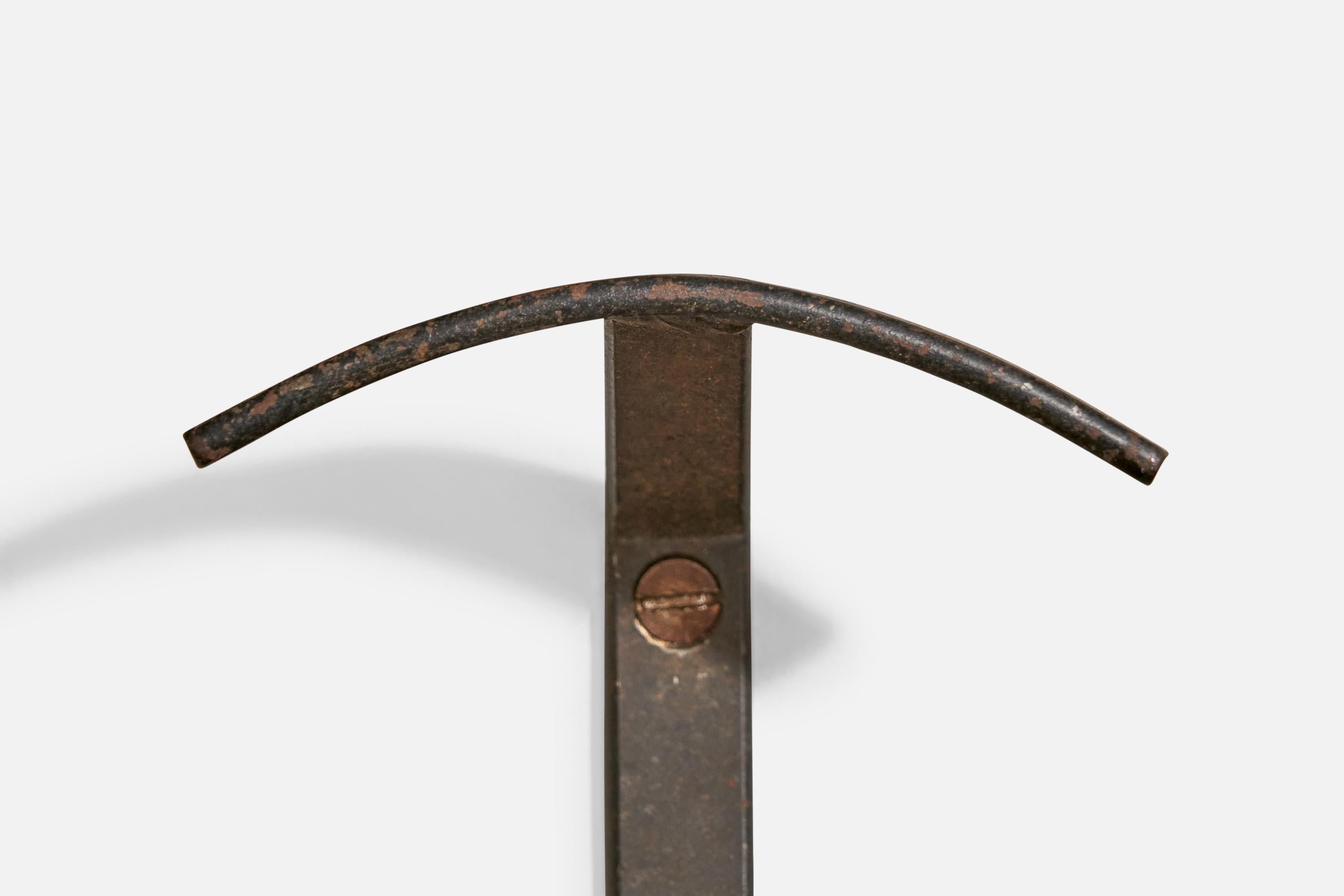 Italian Designer, Coat Hangers, Iron, Italy, 1940s For Sale 3