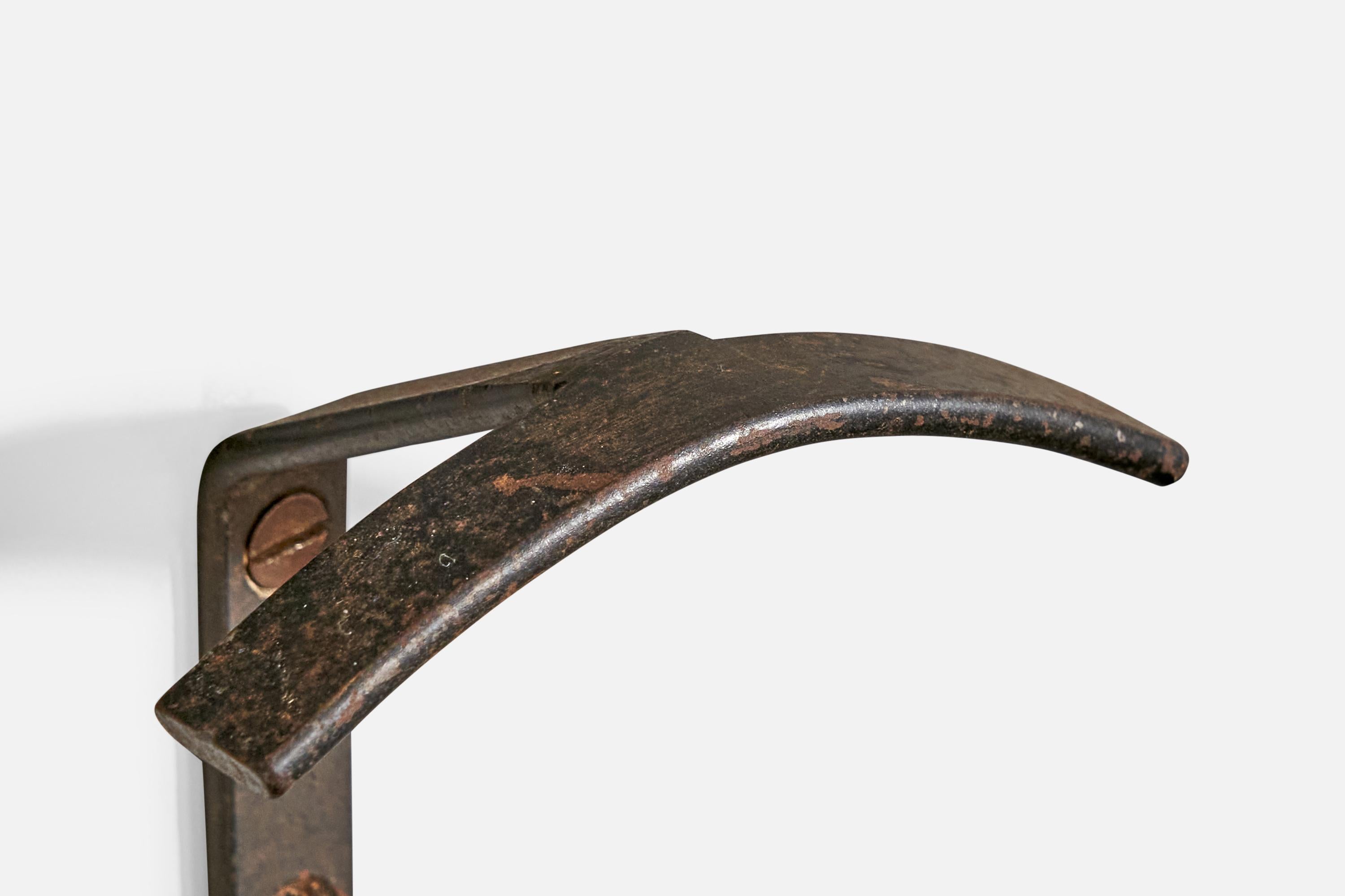 Italian Designer, Coat Hangers, Iron, Italy, 1940s For Sale 4