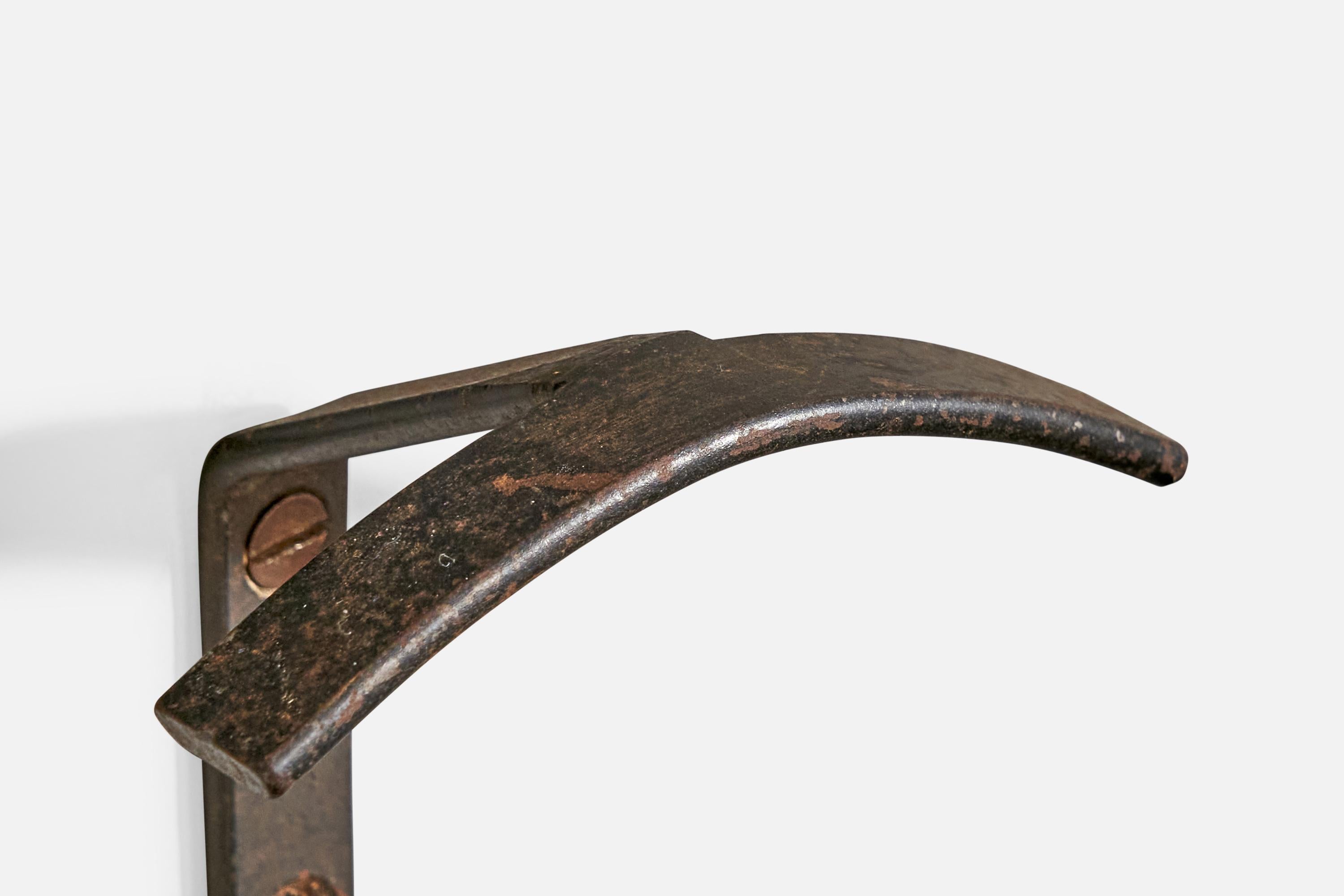 Italian Designer, Coat Hangers, Iron, Italy, 1940s For Sale 4