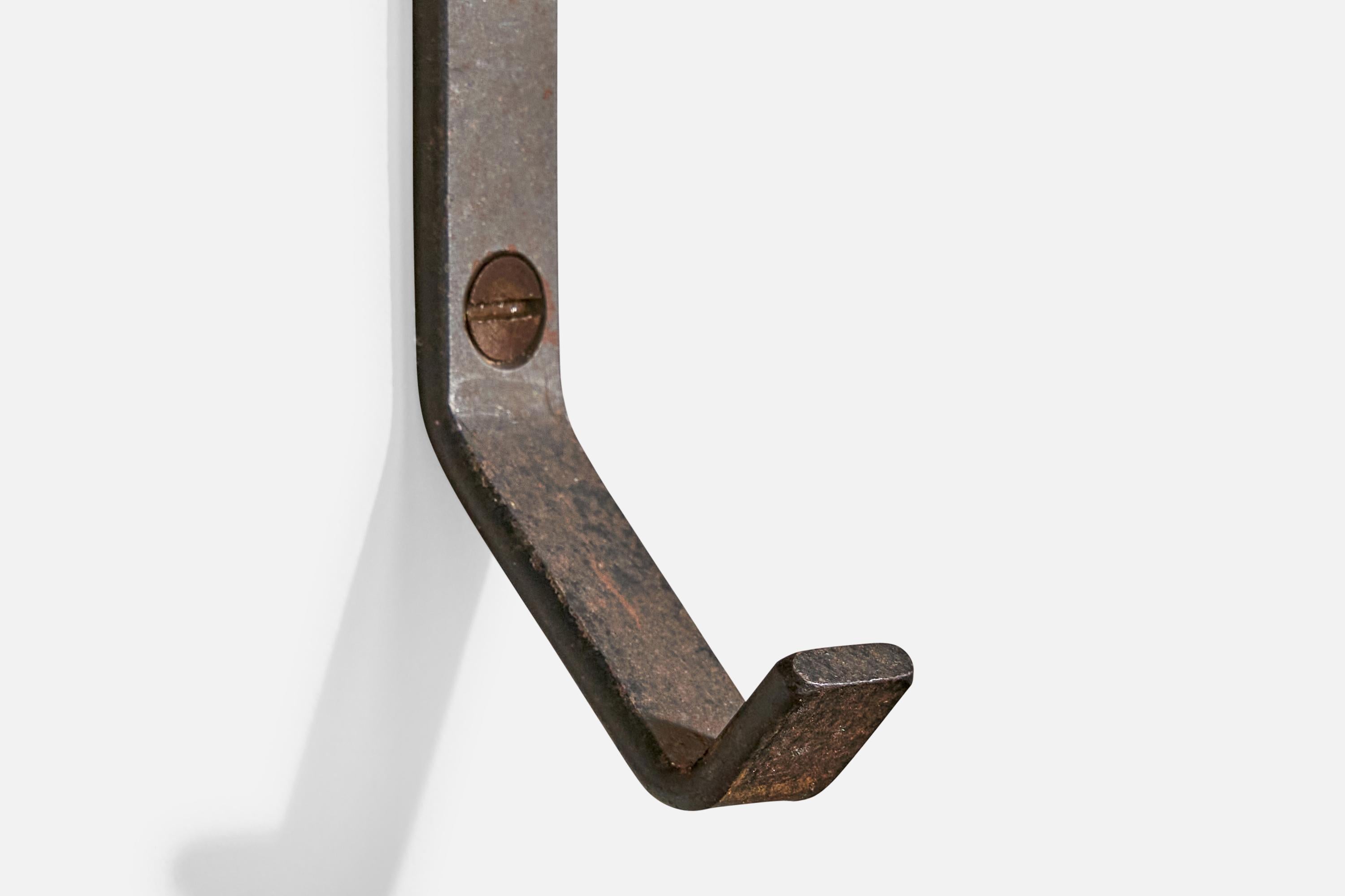 Italian Designer, Coat Hangers, Iron, Italy, 1940s For Sale 5