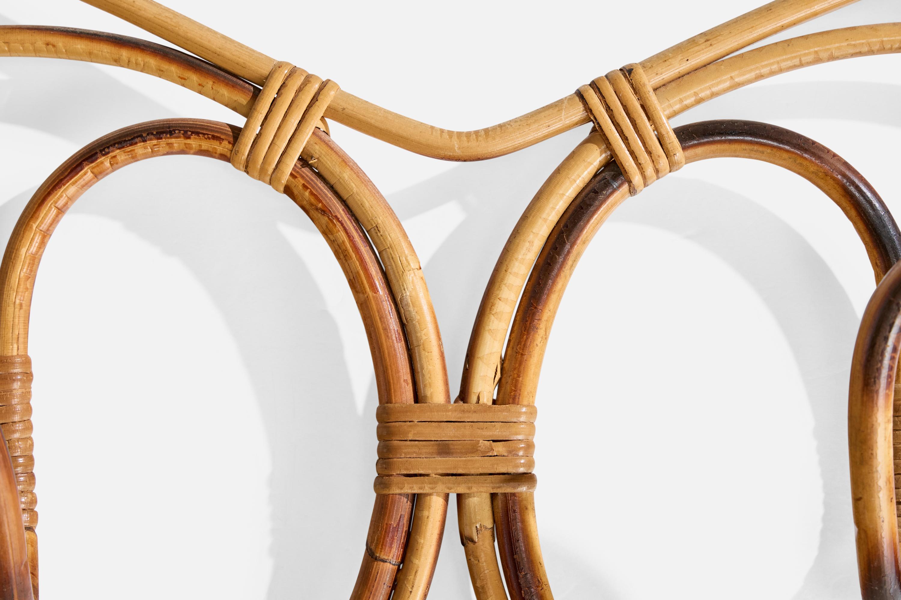 Italian Designer, Coat Rack, Bamboo, Rattan, Italy, 1960s For Sale 3