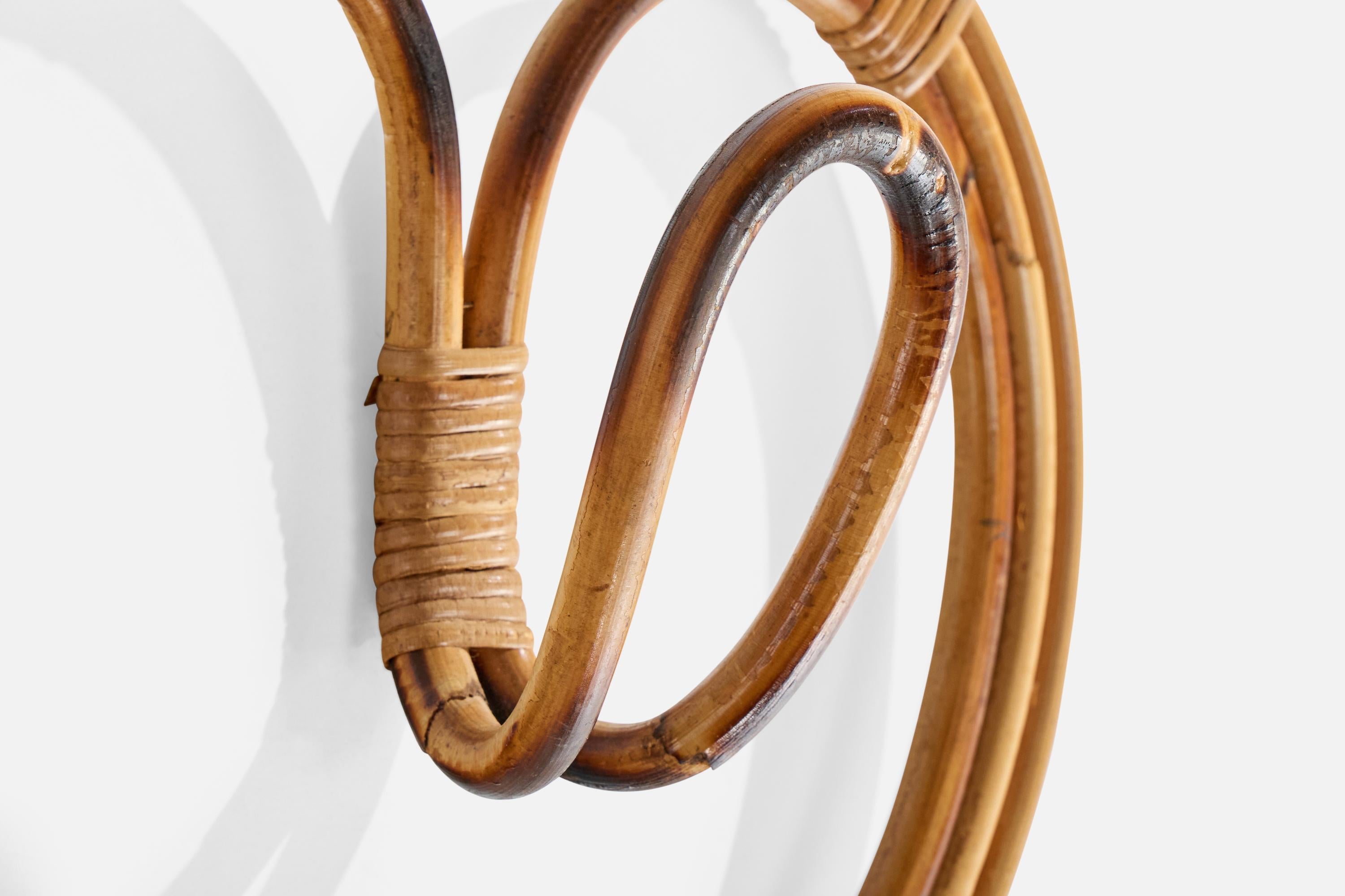 Italian Designer, Coat Rack, Bamboo, Rattan, Italy, 1960s For Sale 4