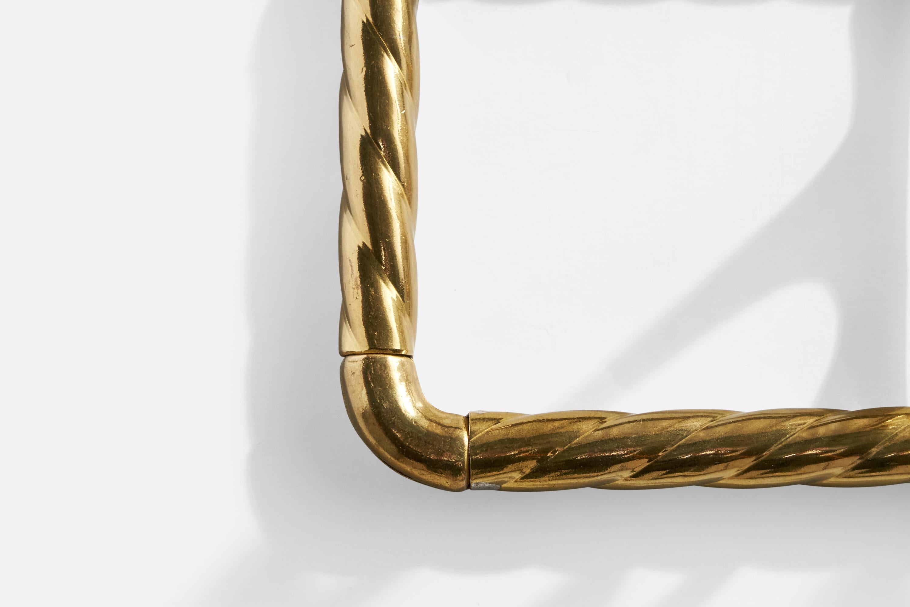 Italian Designer, Coat Rack, Brass, Italy, 1940s For Sale 2